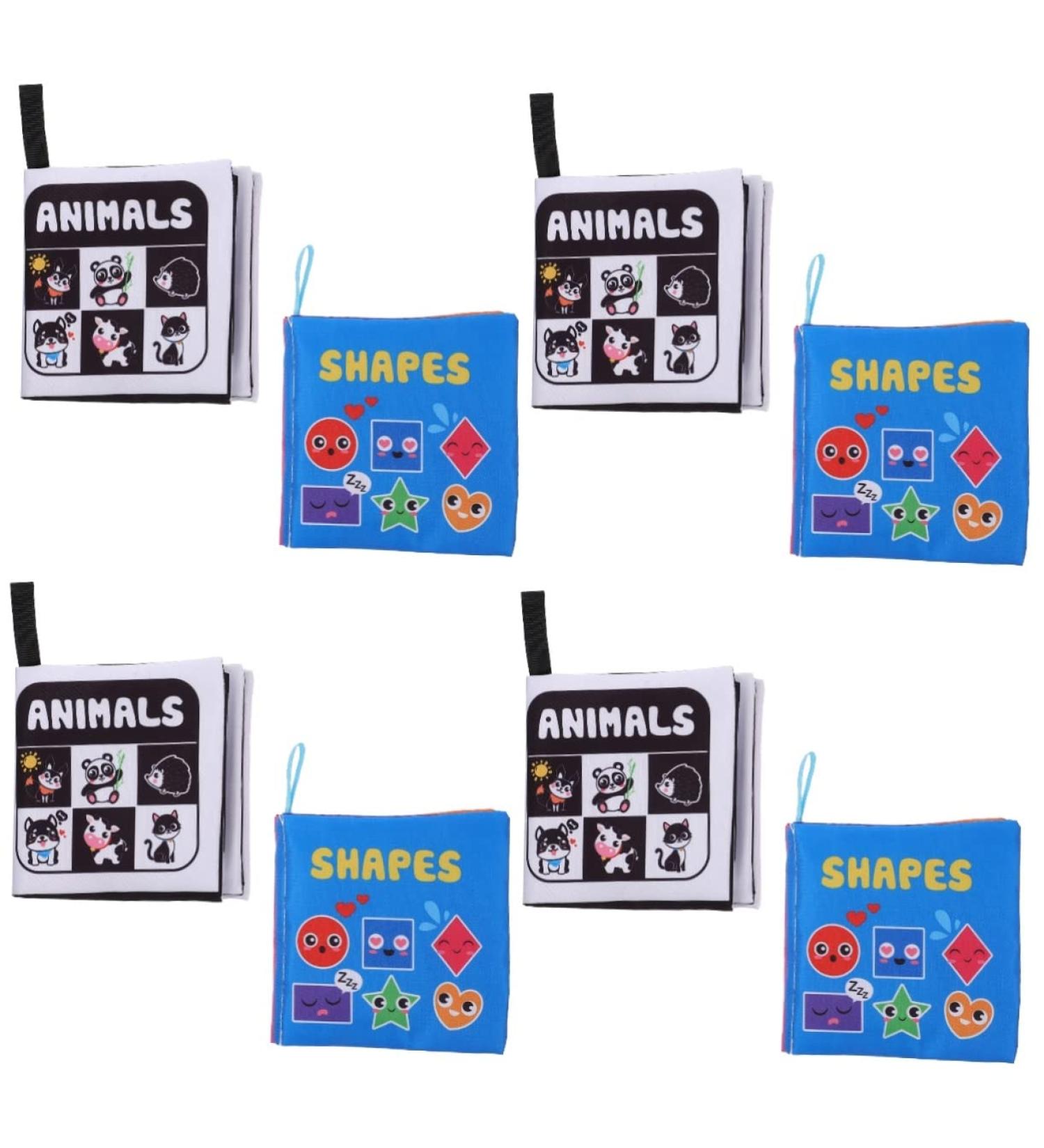 iBasenice 8 Pcs Washable Cloth Book Themberchaud Plush Children's Toys - Stuffed Dogs for Kids | Portable Soft Books for Infants & Toddlers - Buy Online on GoSupps.com