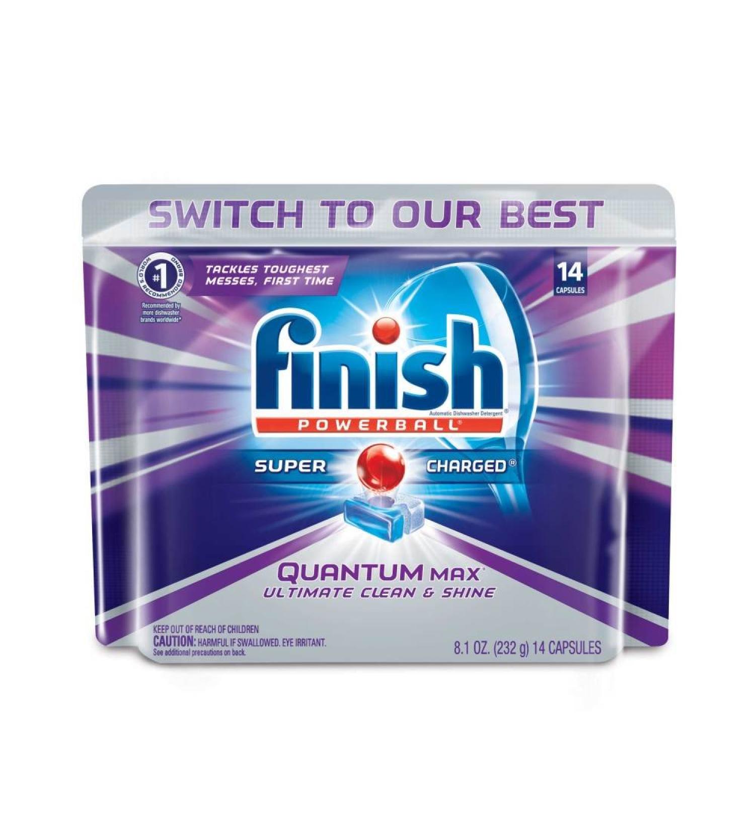 Buy Finish Quantum Max Powerball 14ct - Ultimate Cleaning Power for Dishes | International Shipping Available - Buy Online on GoSupps.com