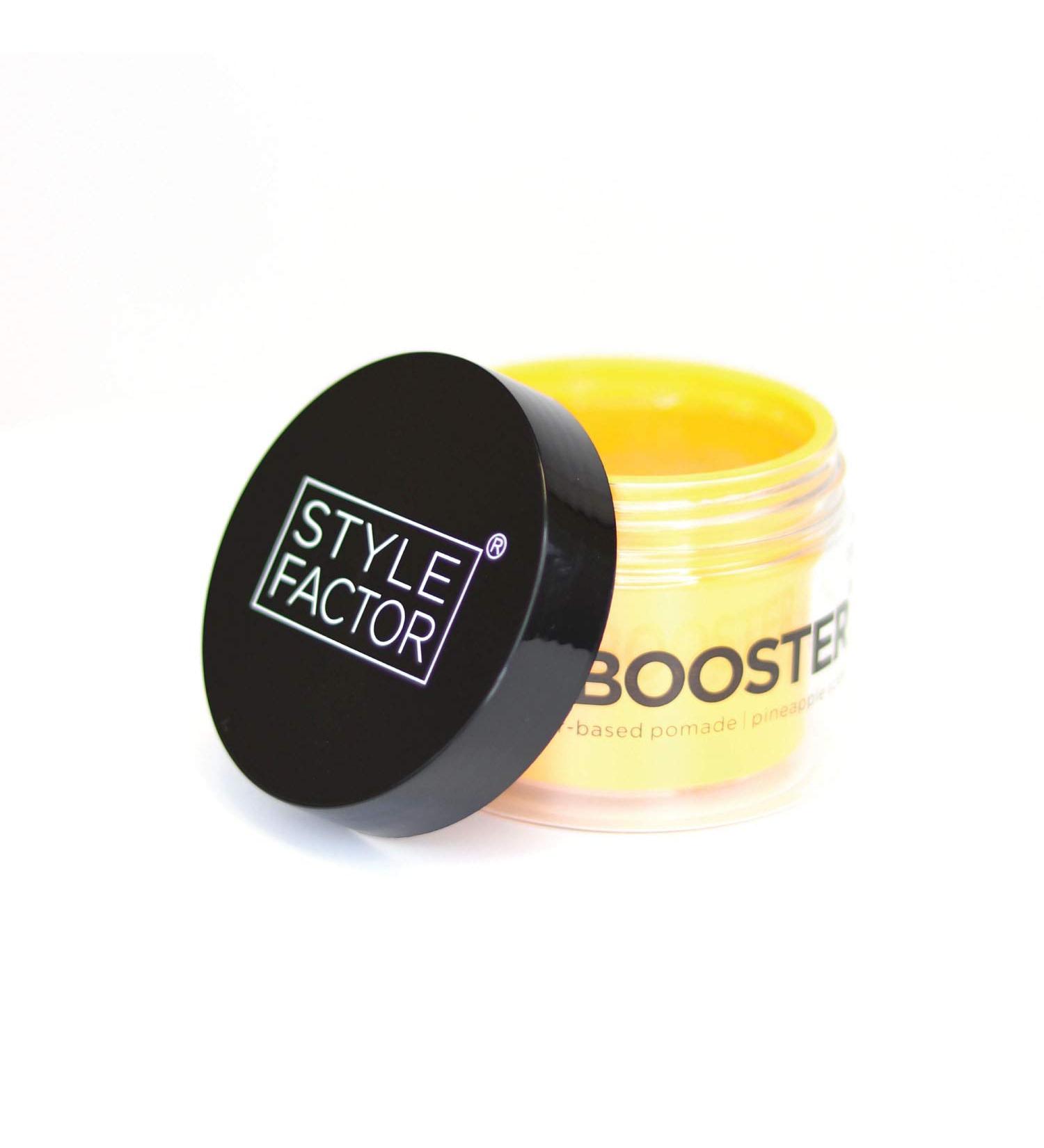 EDGE BOOSTER Strong Hold Pomade - Pineapple 3.38oz | Super Shine & Moisture | Water-Based Formula for Style Factors - Buy Online on GoSupps.com