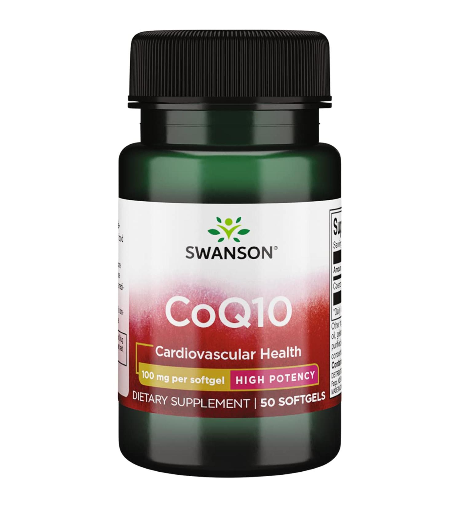 Swanson CoQ10 100 mg 50 Softgels | Premium Heart Health Supplement | Fast International Shipping - Buy Online on GoSupps.com