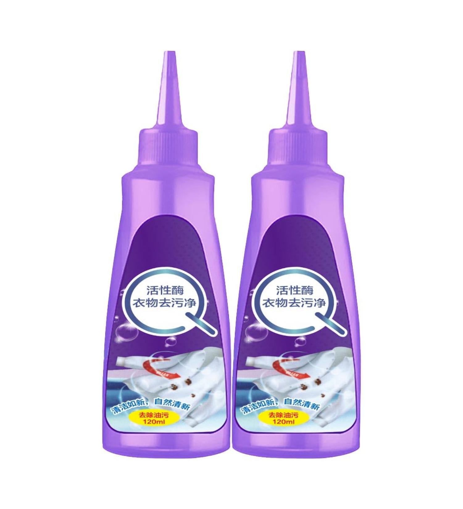 Affectionate Active Enzyme Laundry Stain Remover Affectiont Stain Remover White Shirt Guardian Laundry Stain Remover Active Enzymatic Laundry Cleaning Stubborn Stains Cleaner (2Pcs) - Buy Online on GoSupps.com