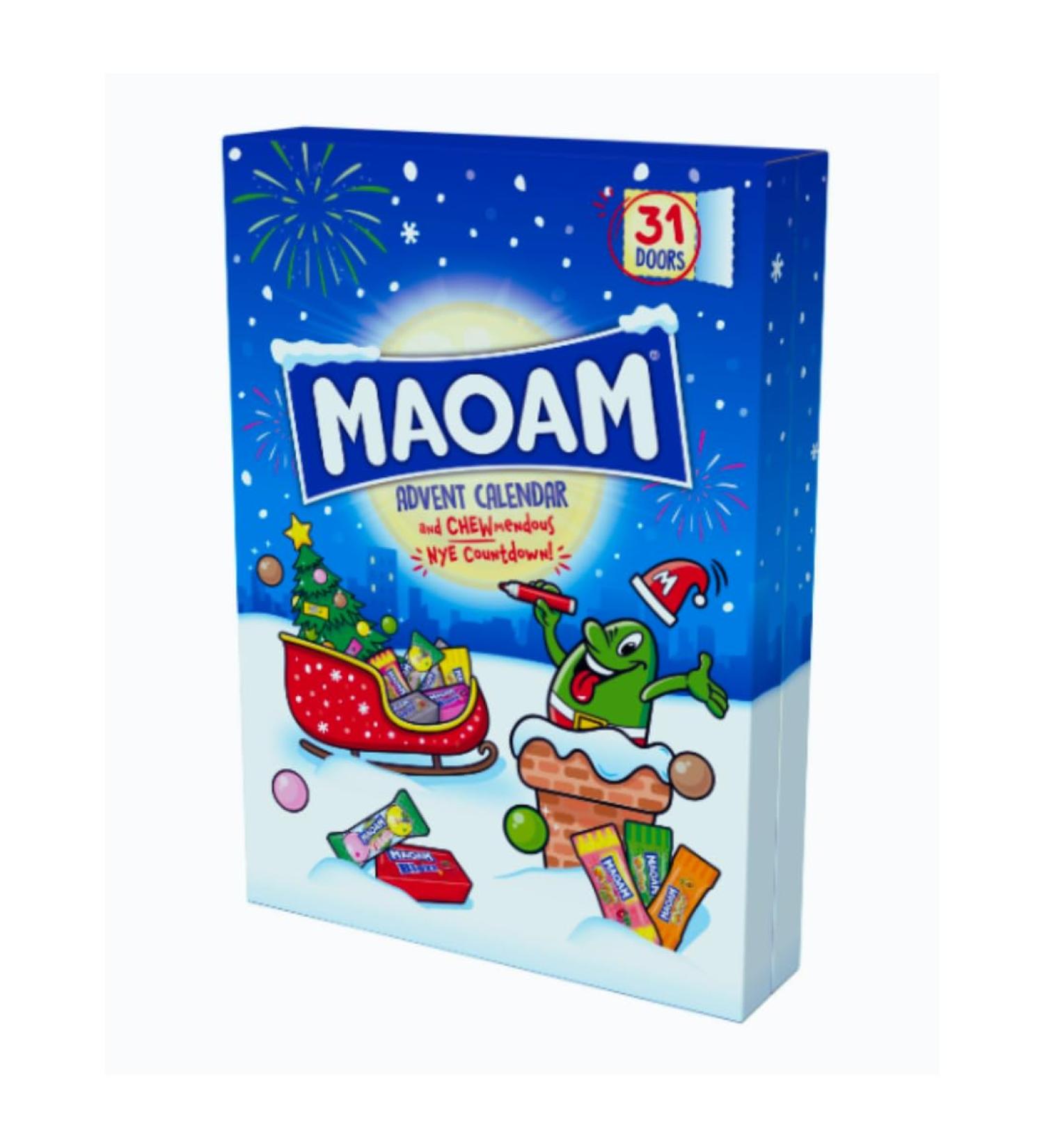Maoam Fruit & Cola Chewy Sweets Advent Calendar - 31 Door Treat till New Year's Day with Sour Stripes Stripes Pinballs Bloxx - A Holiday Season Joy for Kids & Family - 257g - Buy Online on GoSupps.com