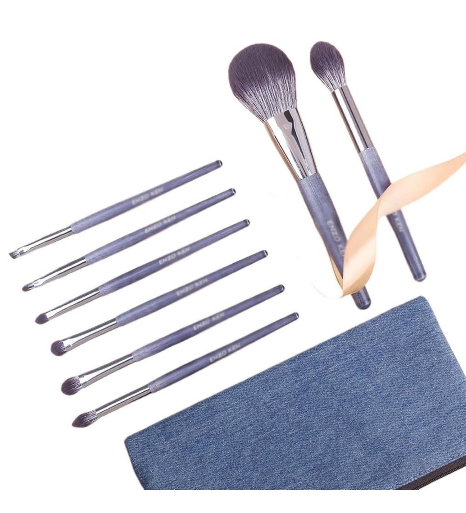 8 Piece Super Soft Makeup Brush Set | Portable Eye Shadow Brushes for Effortless Beauty - Buy Online on GoSupps.com