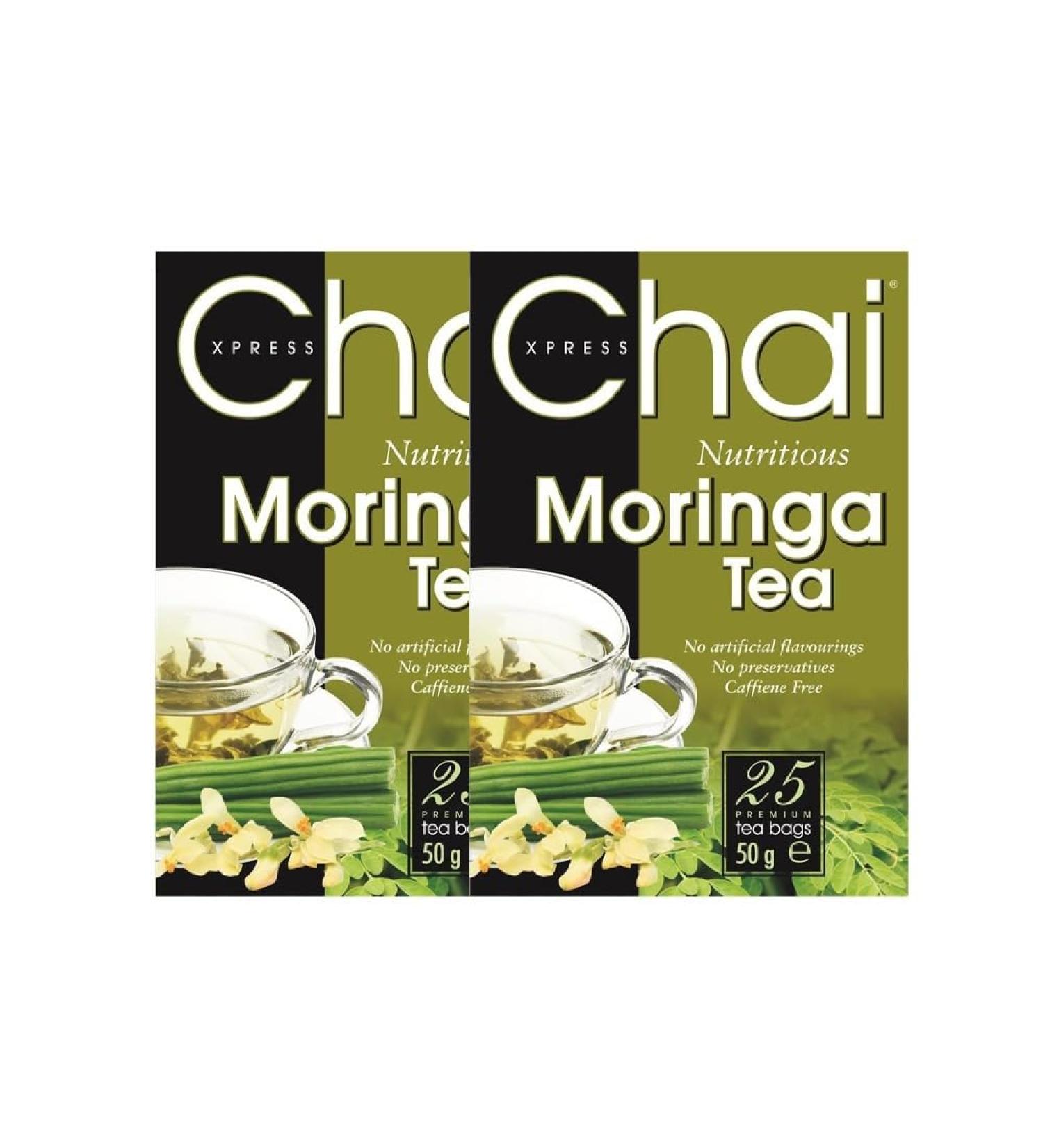 Chai xpress Morninga Tea | 25 Tea Bags | Caffeine free | No Artificial Flavourings | No Preservatives | 50g (Pack Of 2) - Buy Online on GoSupps.com