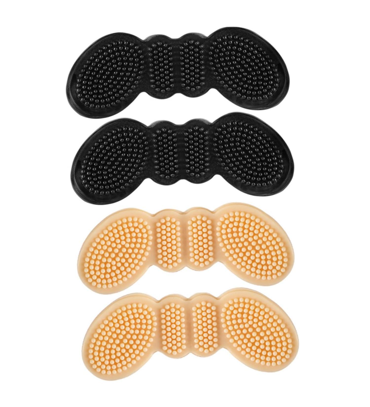 FRCOLOR 4 Pairs Butterfly High Heel Cushions - Self-Adhesive Silicone Shoe Inserts for Women - Comfortable Heel Grips & Liners (10x4CM - Buy Online on GoSupps.com