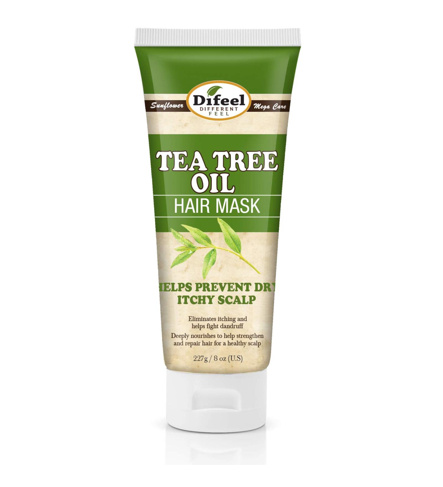 Difeel Tea Tree Oil Hair Mask 8 oz. - Nourishing Treatment for Healthy Hair - Buy Online on GoSupps.com