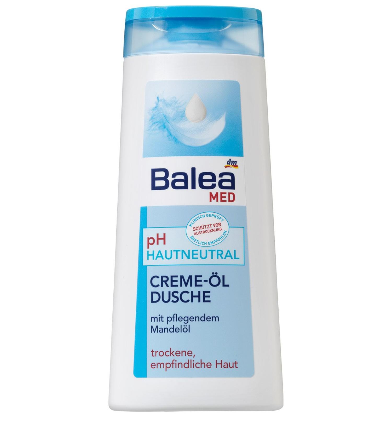 Volans Balea Med Pack of 2 bottles of pH-neutral cream-oil shower gel 300 ml