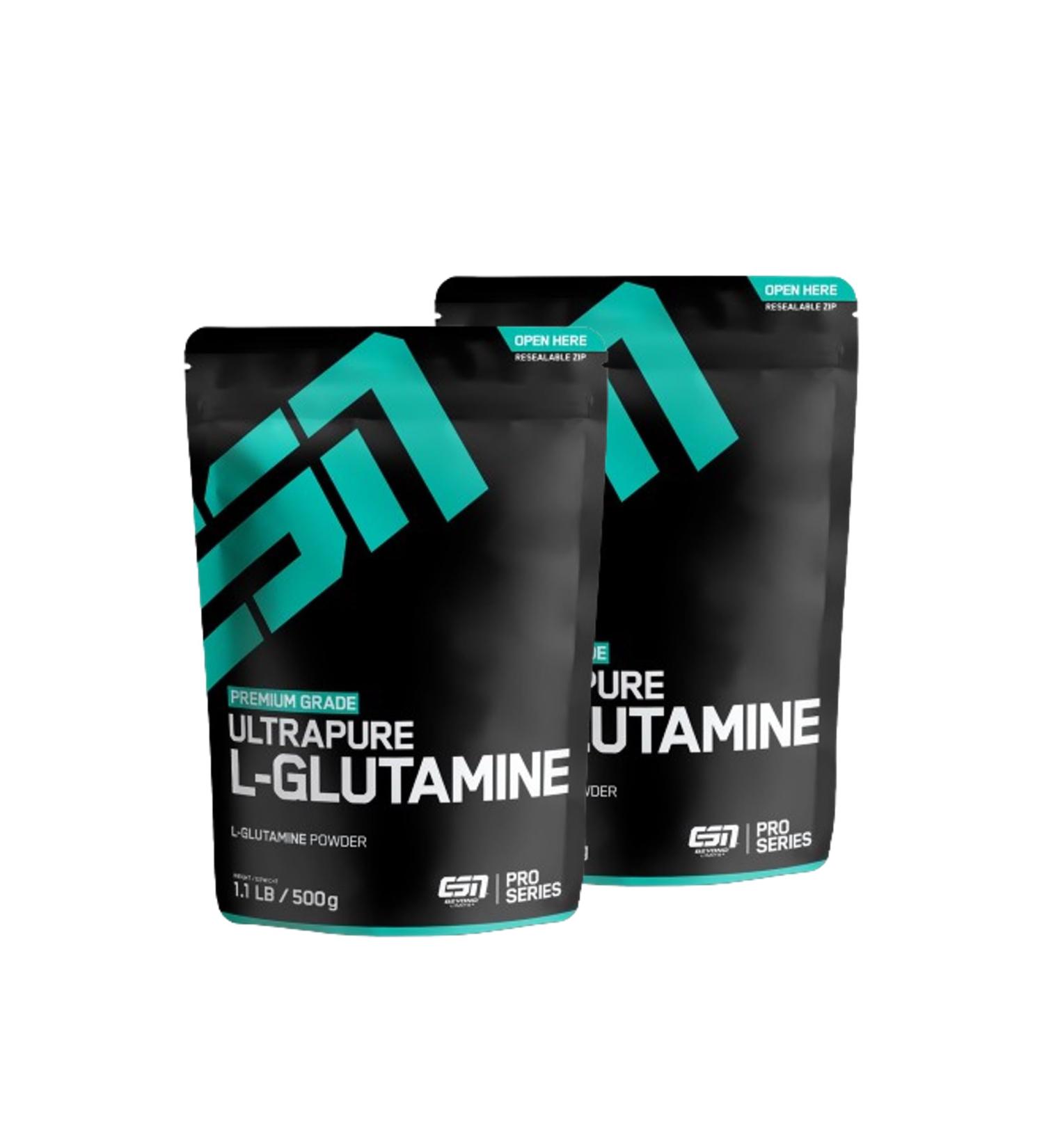 ESN Ultrapure LGlutamine Powder 2 x 500 g