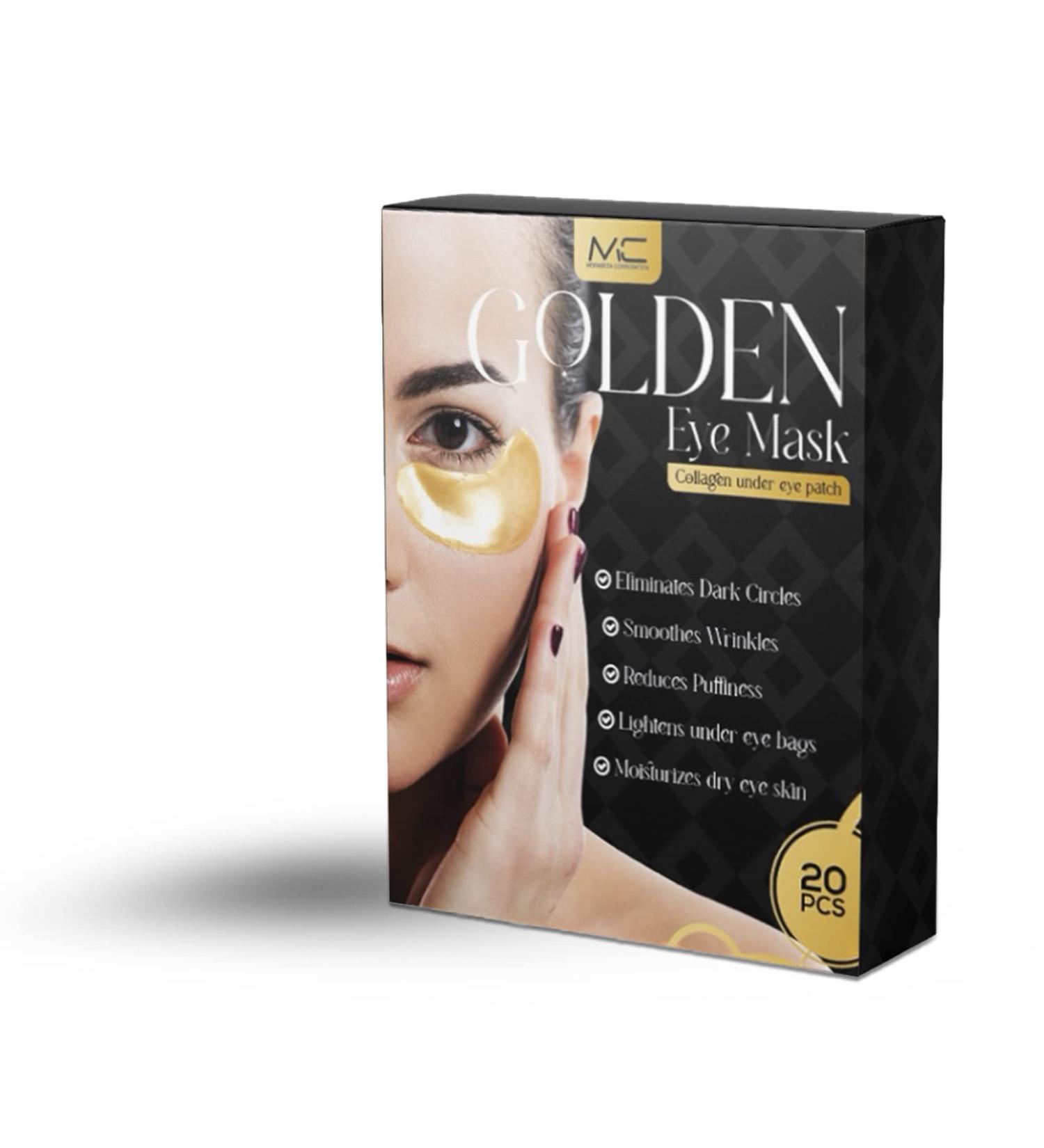 MC Under Eye Patch (20pcs) - Golden Eye Mask for Men and Women - Collagen Gel Pads for Under Eye Care - Buy Online on GoSupps.com