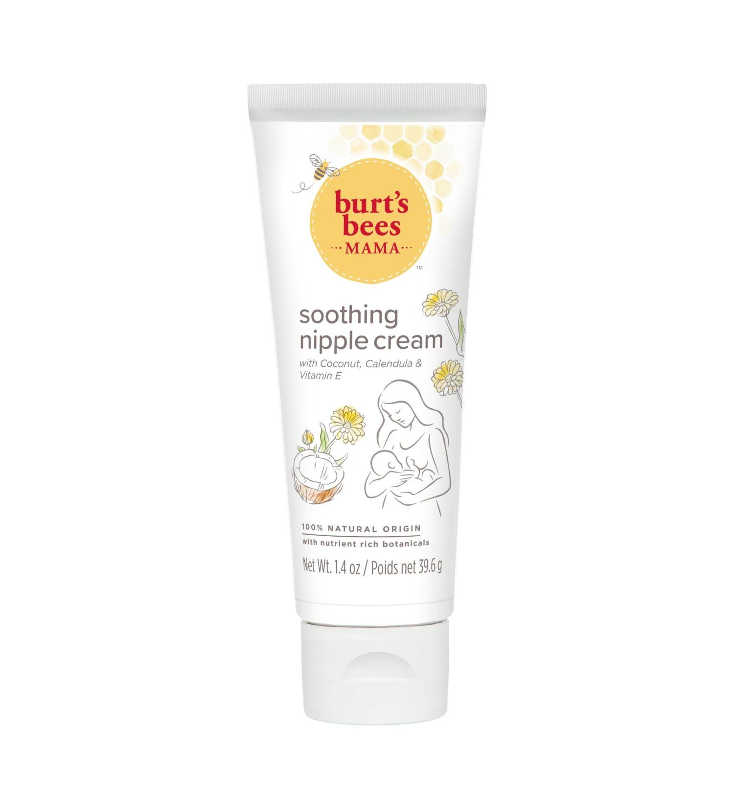 Burt's Bees Nipple Cream 39.6g: Soothing Balm for Breastfeeding, Sore Nipples & Cracked Skin - Buy Online on GoSupps.com