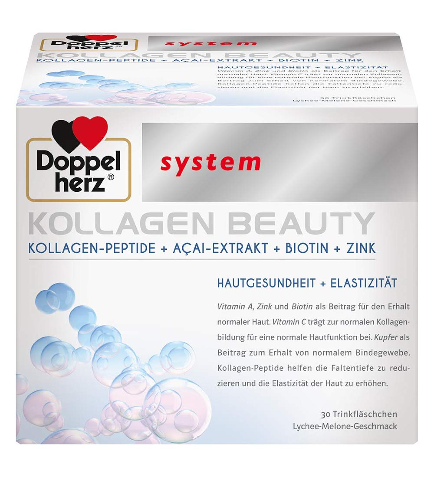 Doppelherz System Collagen Beauty drinking bottles pack of 30 ampoules - Buy Online on GoSupps.com