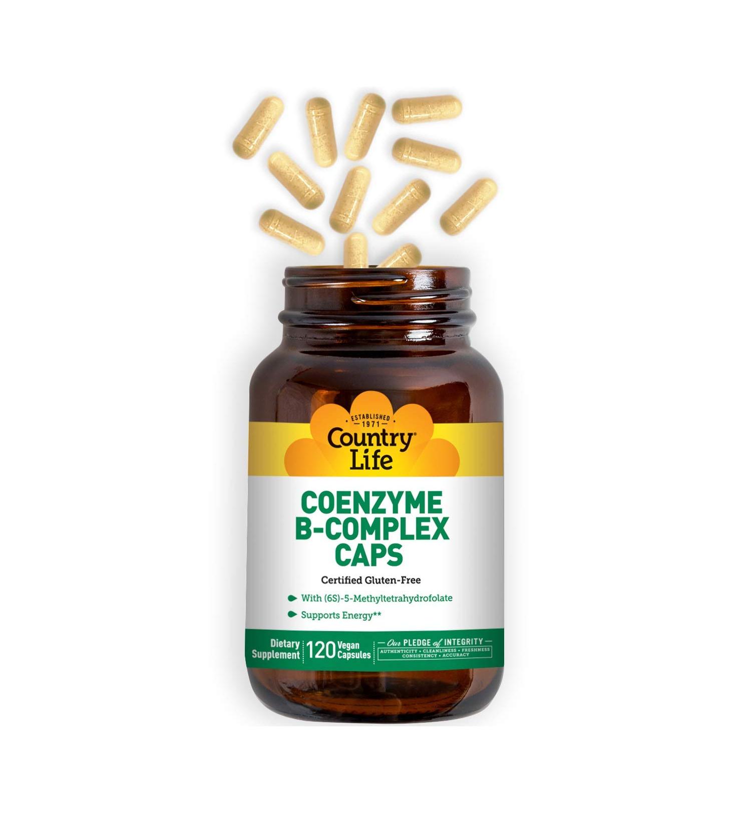 Country Life Coenzyme B-Complex Caps 120 Vegan Capsules