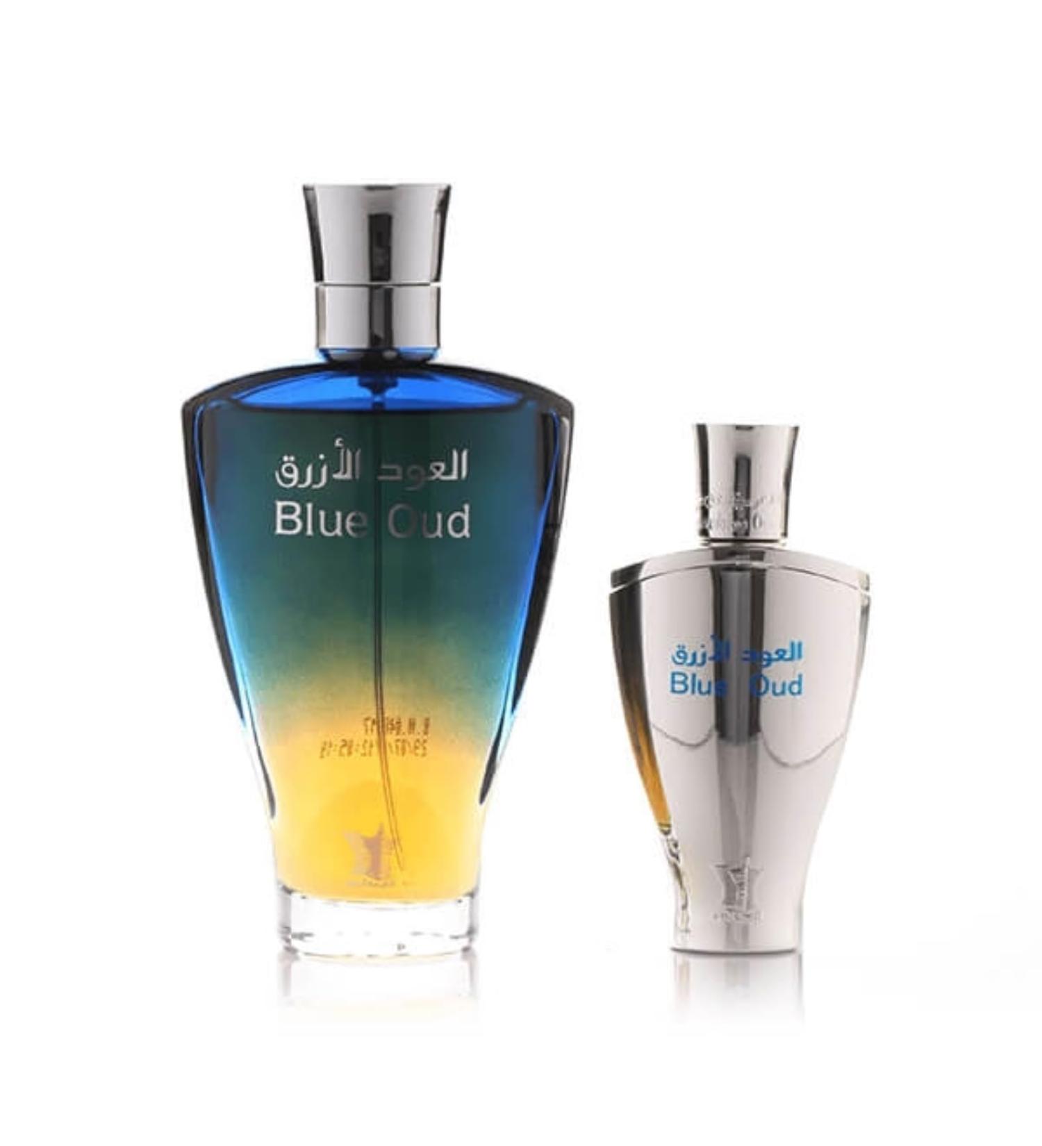 Arabian Oud Blue Oud Gift Set Unisex Eau De Parfum EDP Spray 100 ml (3.4 oz) and a 24 ml Oil blend.