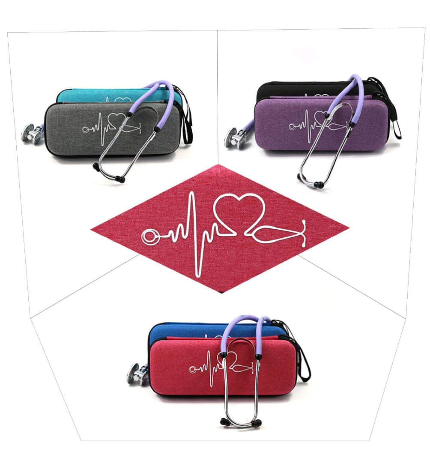 Buy HOMSFOU Stethoscope Storage Bag - Hard Shell Portable Dark Blue Perfect for Accessories | International Shipping Available - Buy Online on GoSupps.com