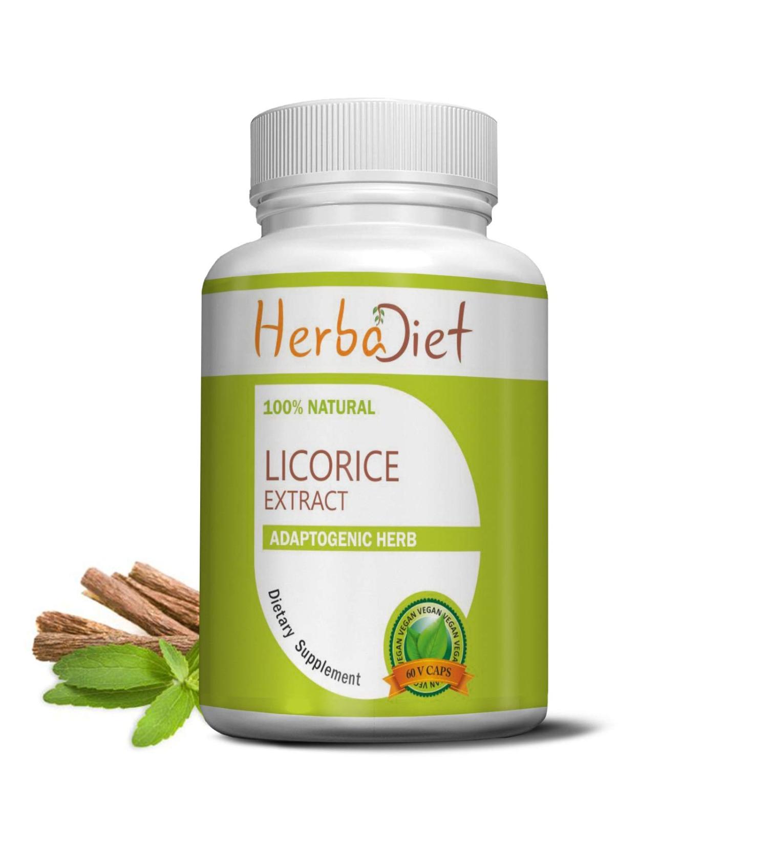 Licorice Root Extract Powder Capsules | Liquorice Glycyrrhiza Glabra Glycyrrhizin Mulethi Yastimadhu Supplement | Soothe Cough Sore Throat Clear and Comfortable Breathing (60 Capsules) - Buy Online on GoSupps.com