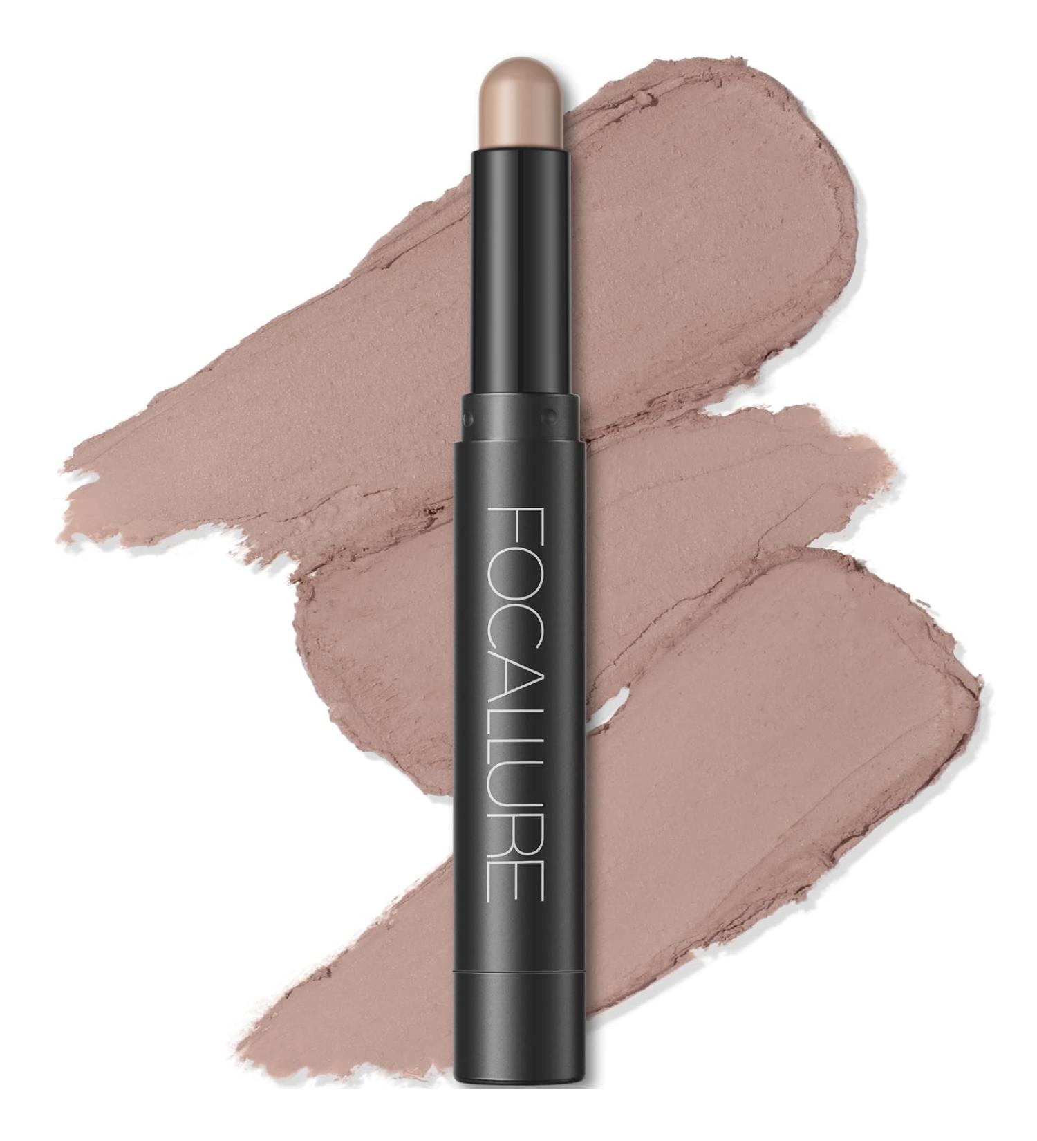 FOCALLURE Shimmer and Matte Cream Eyeshadow Stick - FAWN | Long Lasting Waterproof Eye Makeup Pen - Buy Online on GoSupps.com