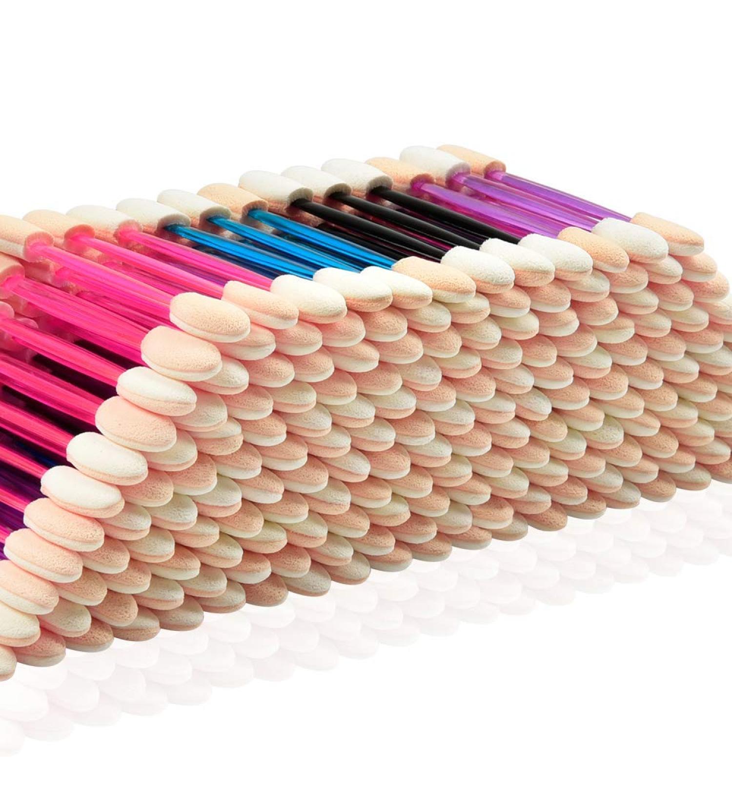 MORGLES 200 PCS Disposable Eyeshadow Applicators | Sponge Eye Brushes | Multicolored | Pack of 1 - Buy Online on GoSupps.com