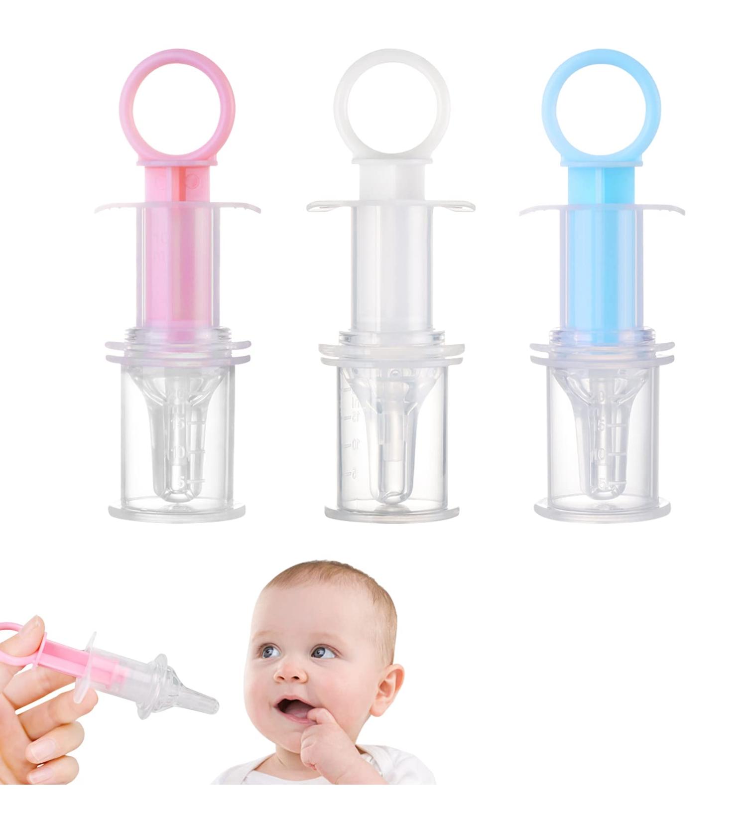 Amdzglb Baby Medicine Dispenser | 3-in-1 Infant Medicine Donor with Pacifier Head | Toddler Newborn Feeding for Drugs Water Milk & Vitamins - Buy Online on GoSupps.com
