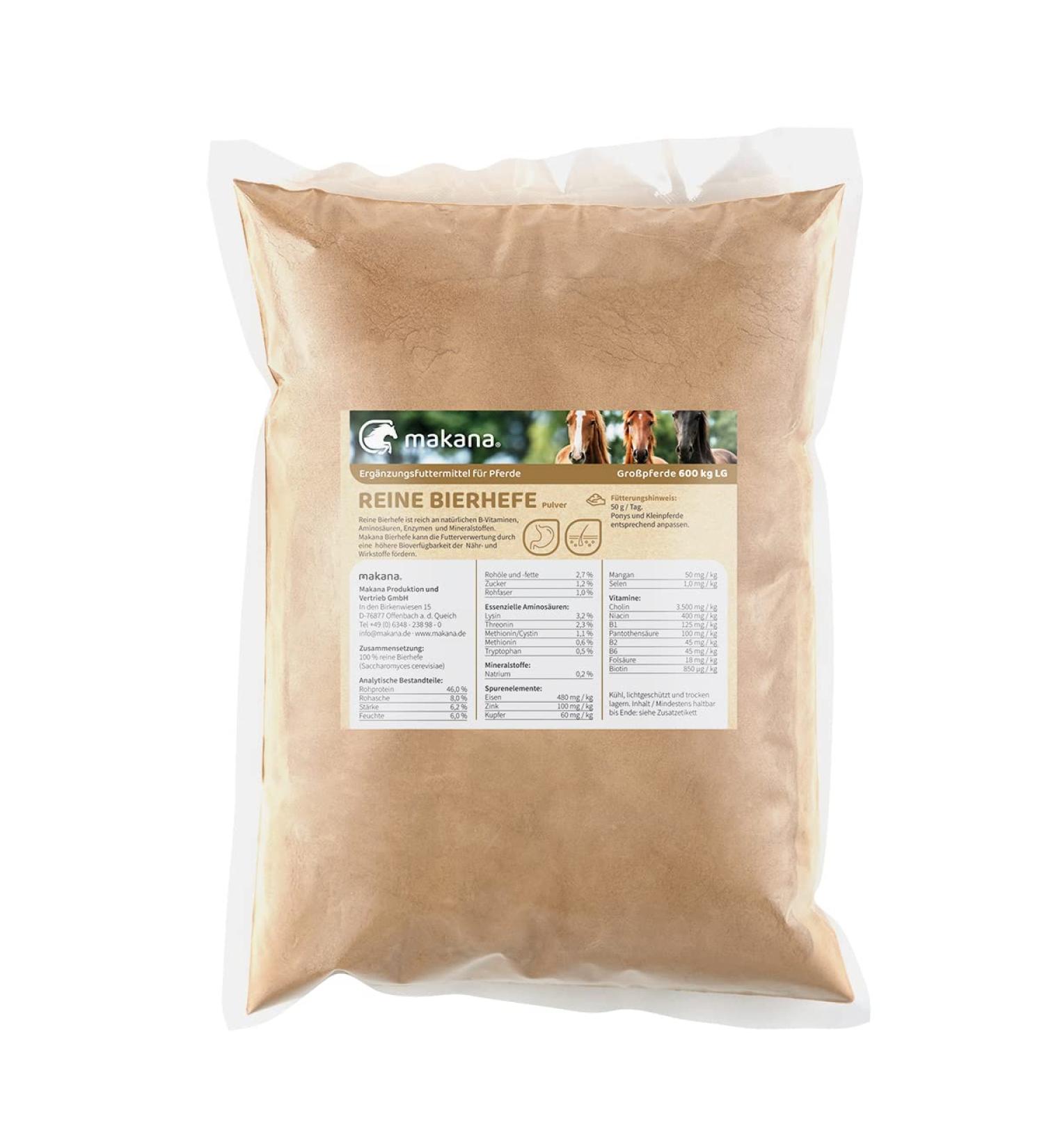 Makana Pure Brewers Yeast for Horses - Nutrient-Rich Grain-Free 1.5 kg Bag - International Shipping Available - Buy Online on GoSupps.com