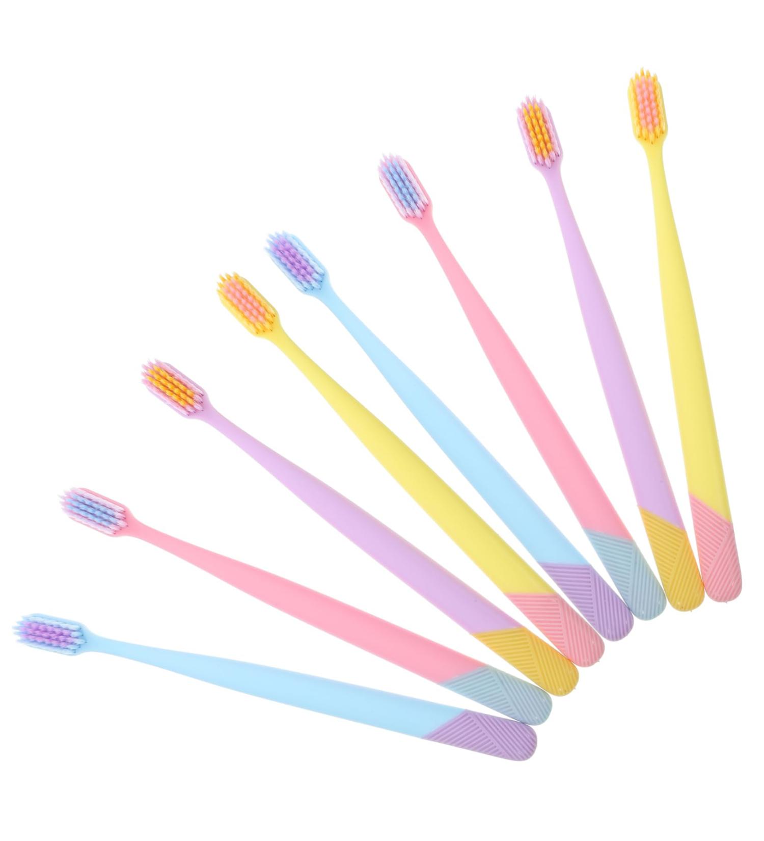 Buy Solustre 10 Soft Ergonomic Toothbrushes with Dental Floss | Collapsible Travel & Daily Use | International Shipping Available - Buy Online on GoSupps.com