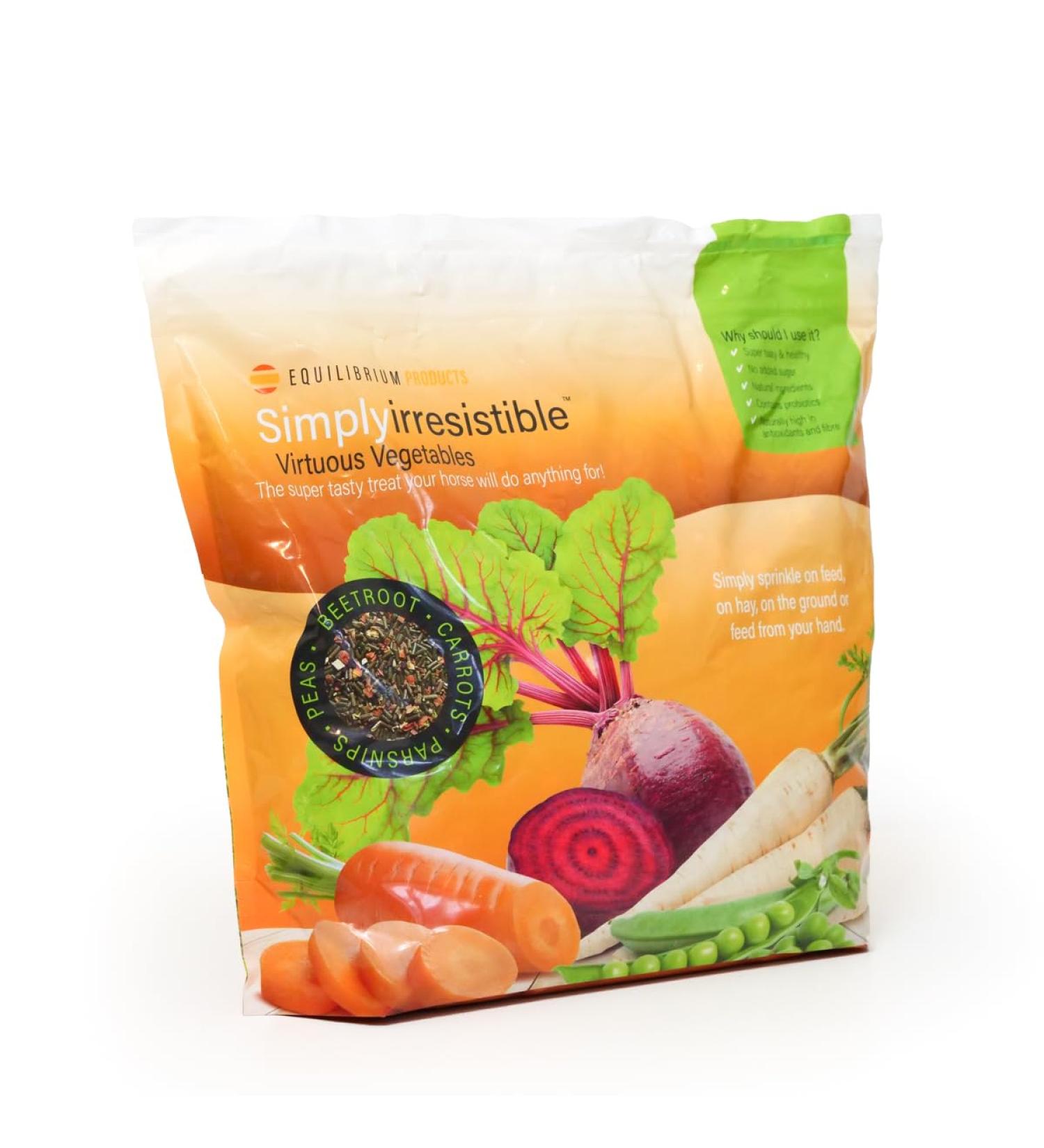 Equilibrium Simply Irresistible - horse supplement & treet Virtuous Vegetables 3 kg - Buy Online on GoSupps.com