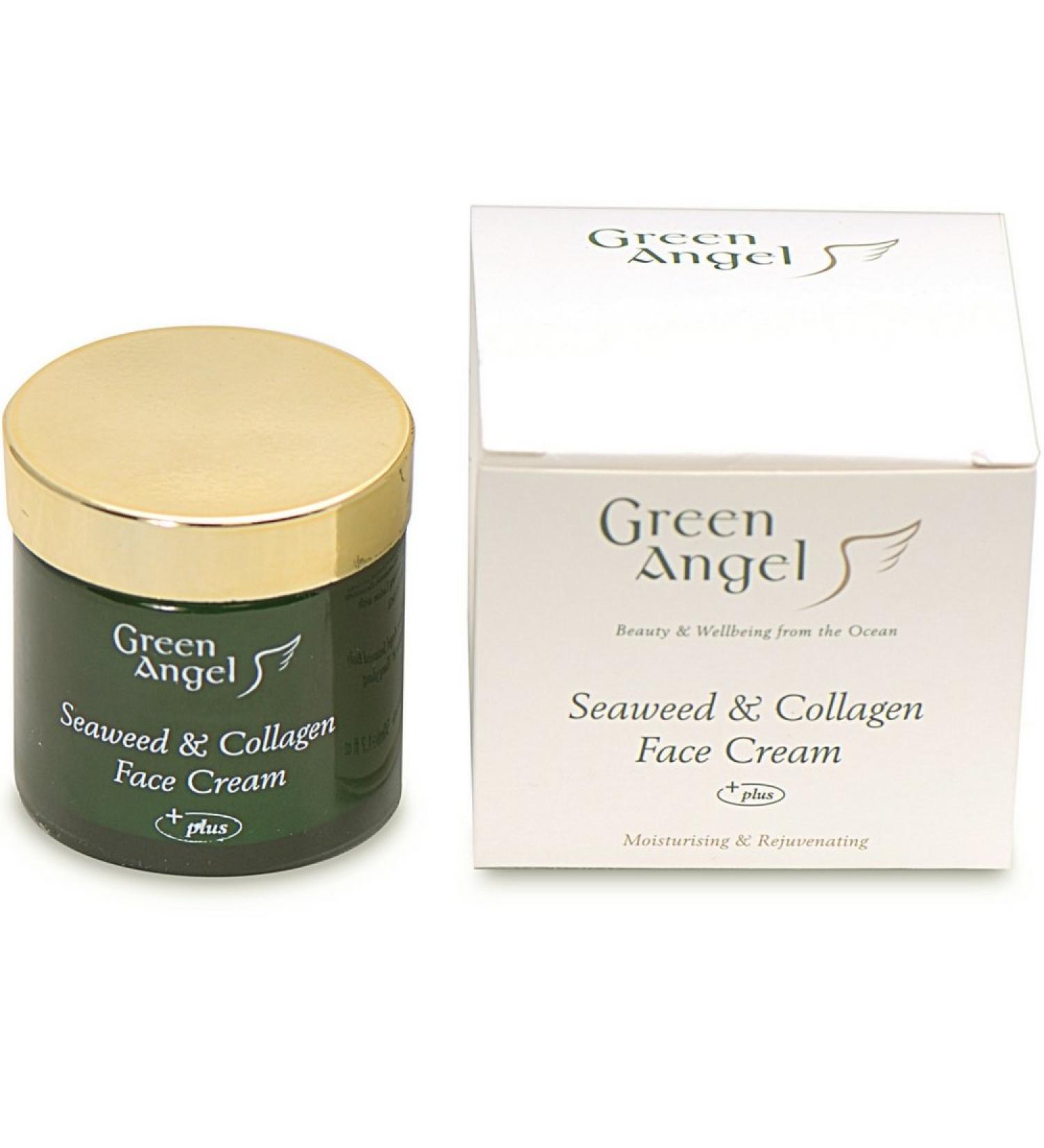 Green Angel Seaweed & Collagen Face Cream (50ml) - Hydrating Anti-Aging Moisturizer | Shop Internationally at YourStoreName - Buy Online on GoSupps.com