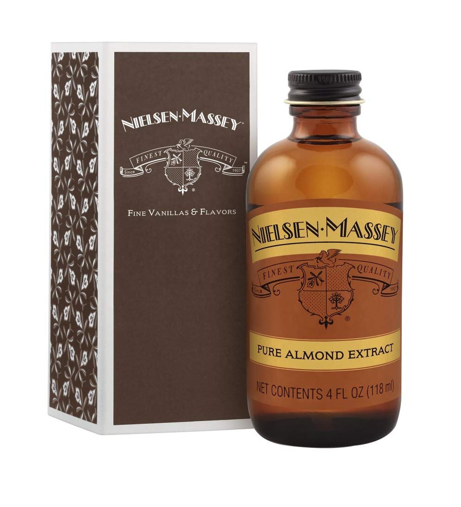 Nielsen-Massey Pure Almond Extract - 4oz Almond 4 Fl Oz - Gift Box Included - Buy Online on GoSupps.com