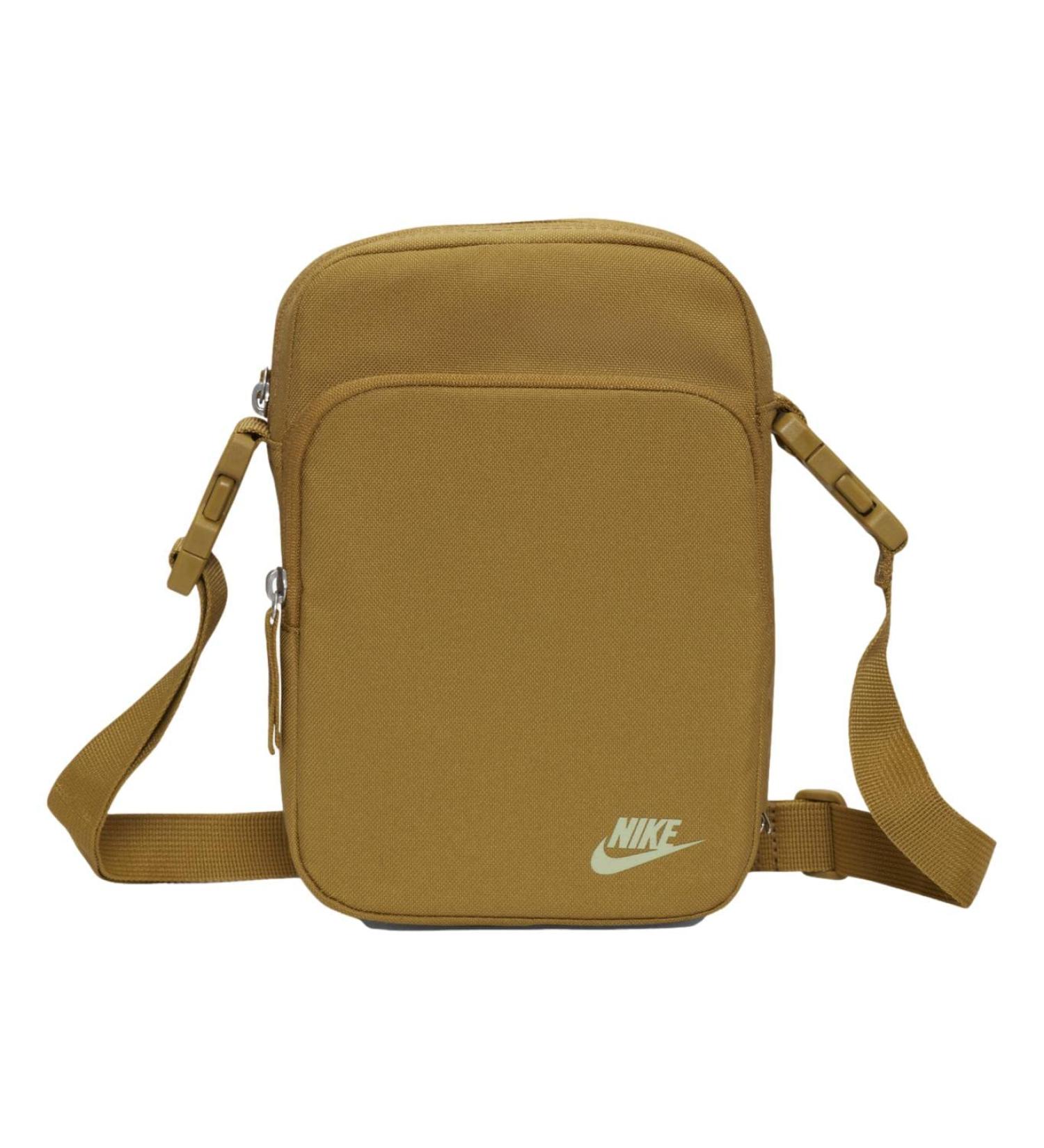 Nike Unisex Heritage Small Items Tote Bag 2.0 in Golden Moss/Golden Moss/Honeydew - Compact and Stylish - Buy Online on GoSupps.com