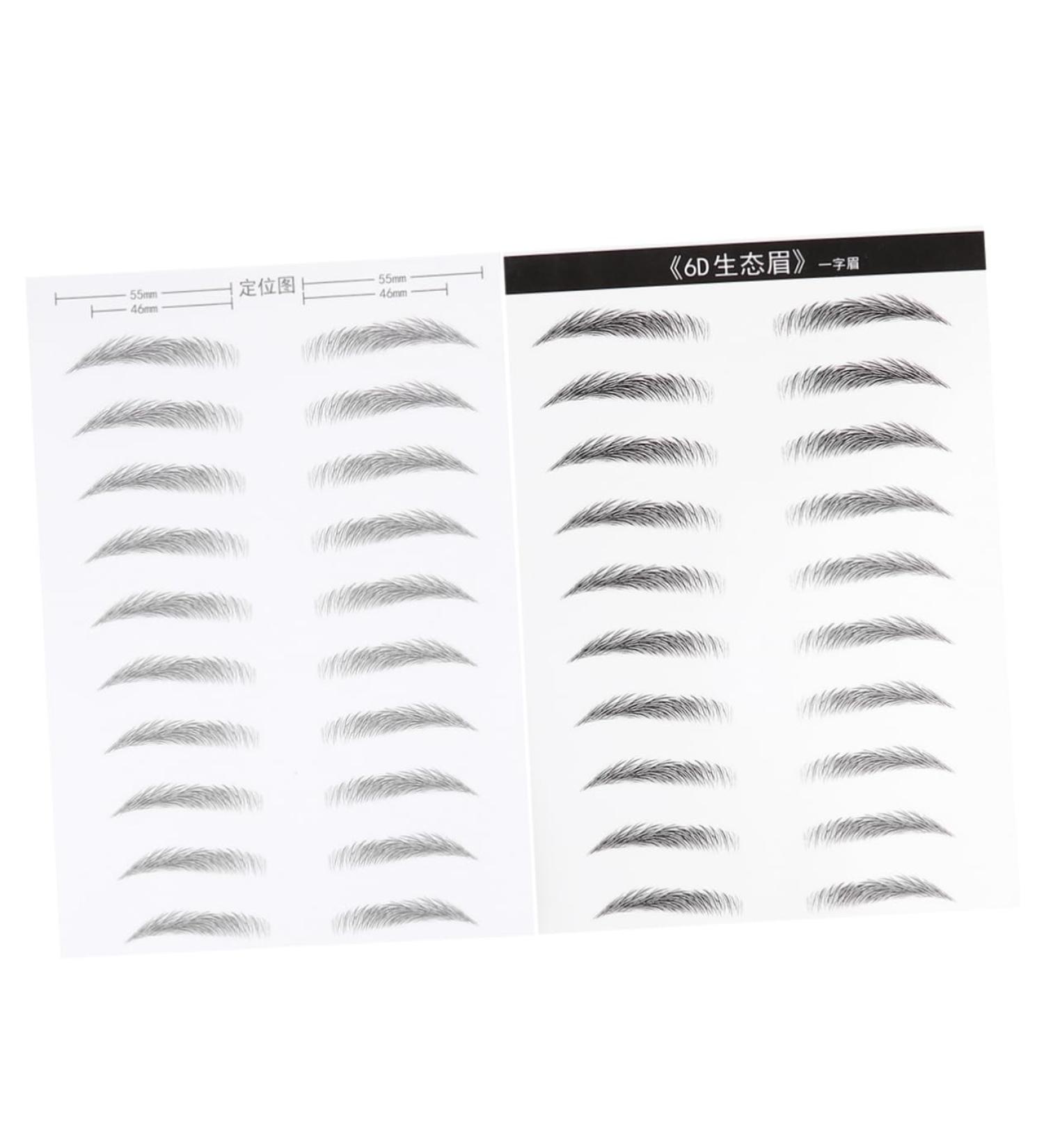 Beavorty 4 Sheets Pairs Makeup Brow Sticker Black Makeup Eyebrow Makeup Tools Eyebrow Stickers 6 Proof - Buy Online on GoSupps.com