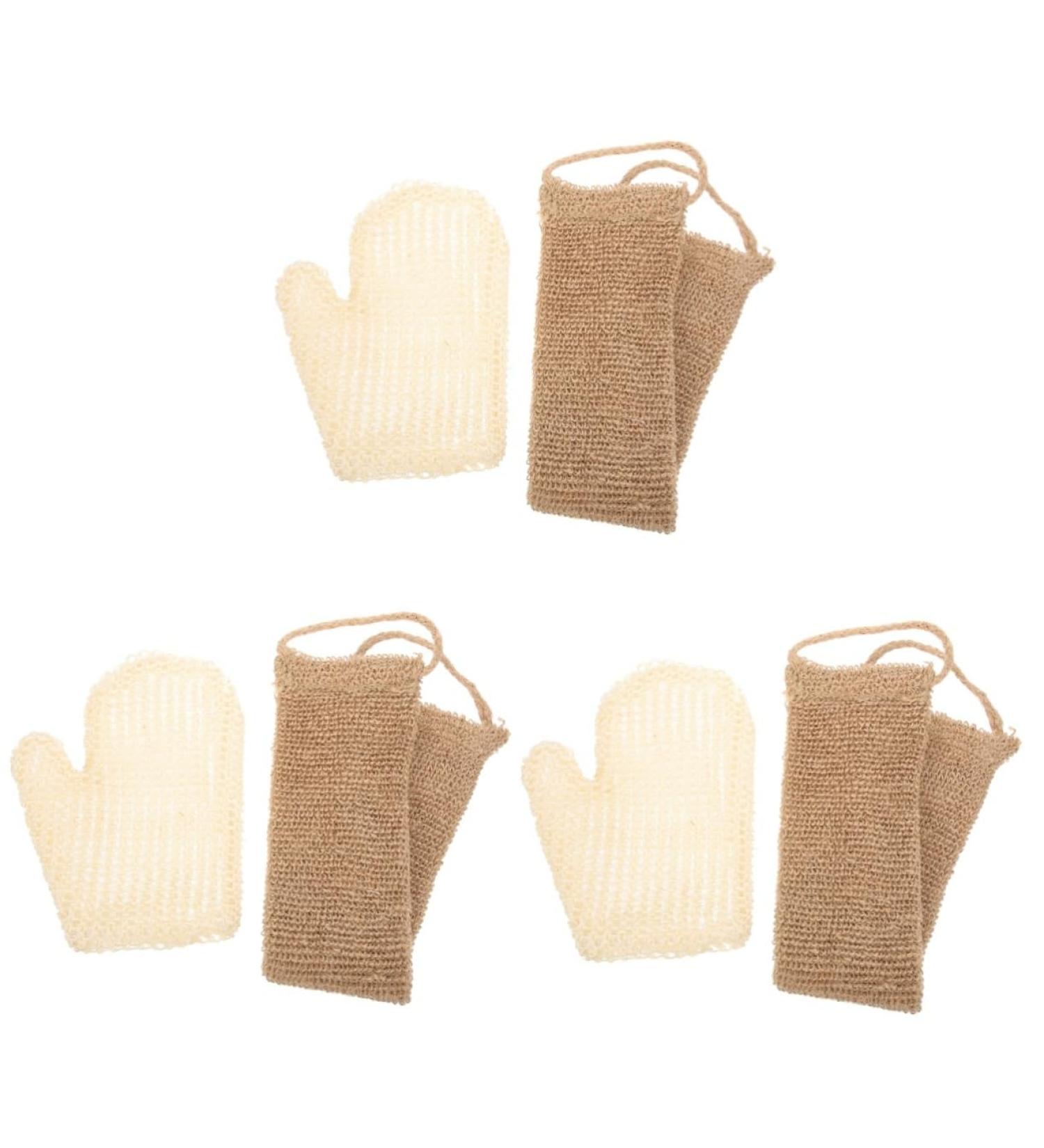 Beaupretty 3 Sets Sisal Bath Set Exfoliating Bath Scrubbers Exfoliating Body Scrubber Shower Bath Glove Shower Body Towel Body Scrubber for Men Back Shower Scrubber Frosted Jute Remover Man - Buy Online on GoSupps.com