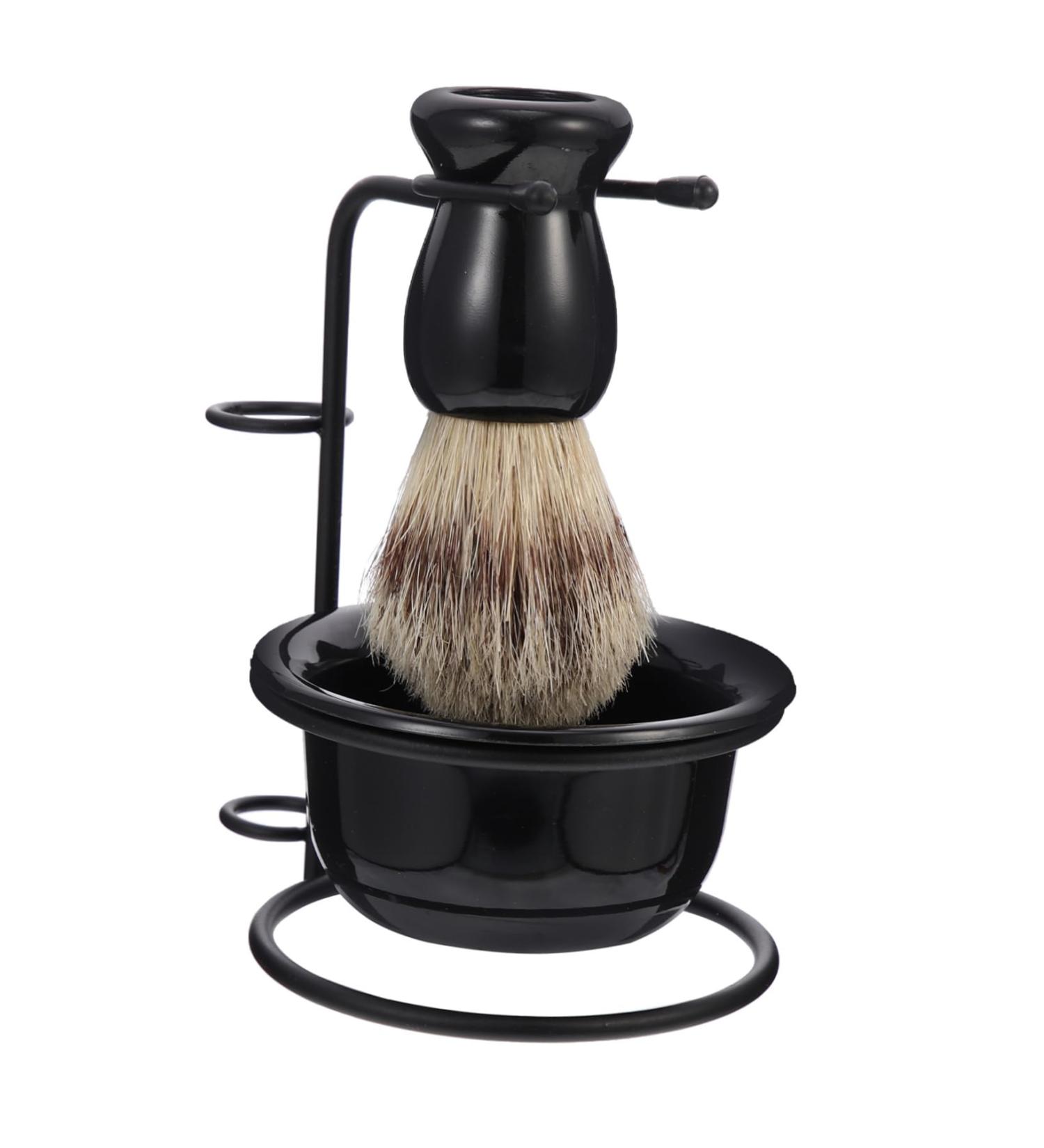 Buy 1 Set Beard Shaving Accessories - Durable Brush & Bowl for Men | Premium Shave Kit for Smooth Grooming - Buy Online on GoSupps.com