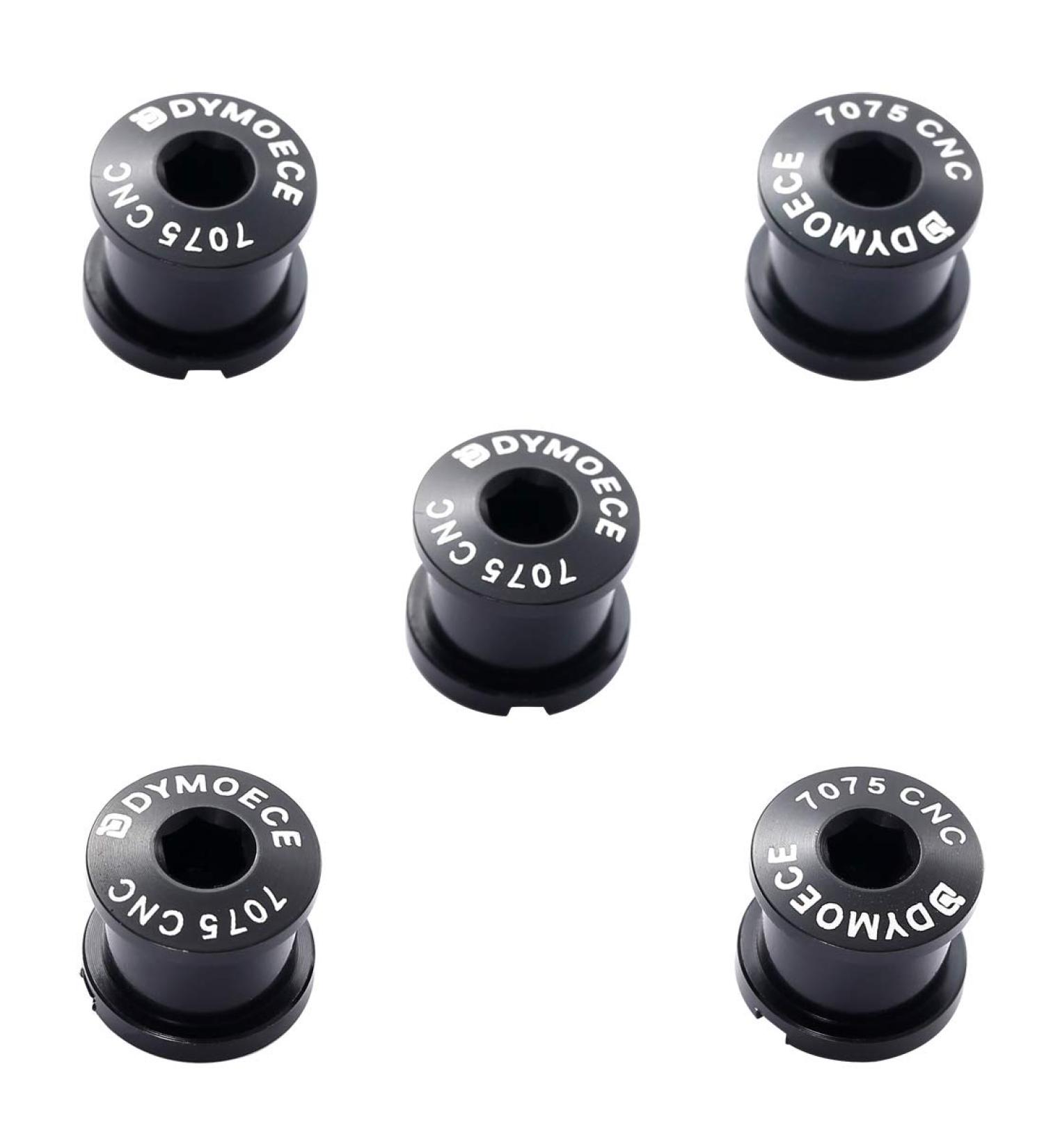 Dymoece 7075 Aluminum Double Chainring Bolts for Road MTB Bike - Black - Buy Online on GoSupps.com