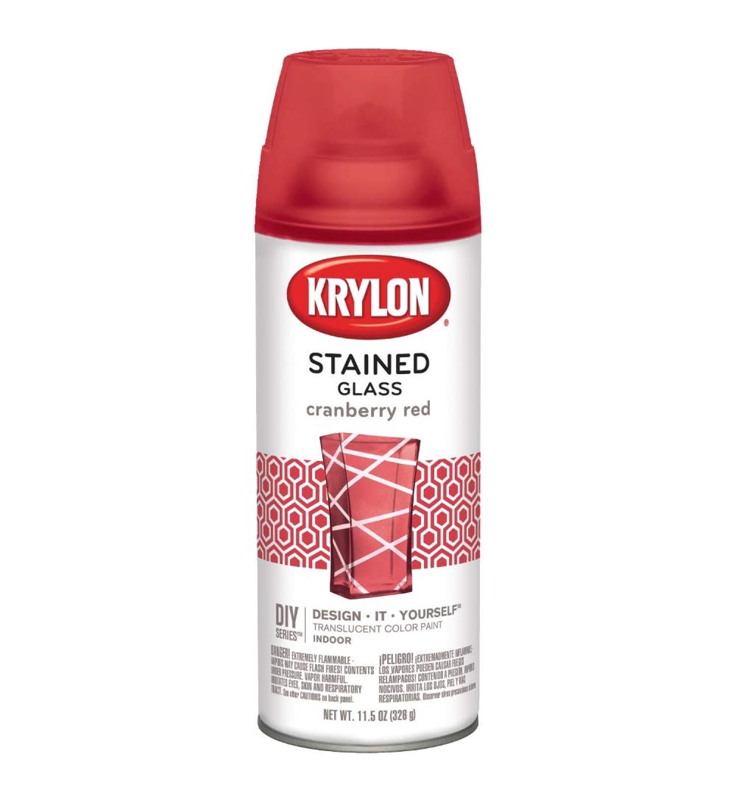 Krylon Stained Glass Paint 11.5 oz in Cranberry Red - Buy Online on GoSupps.com
