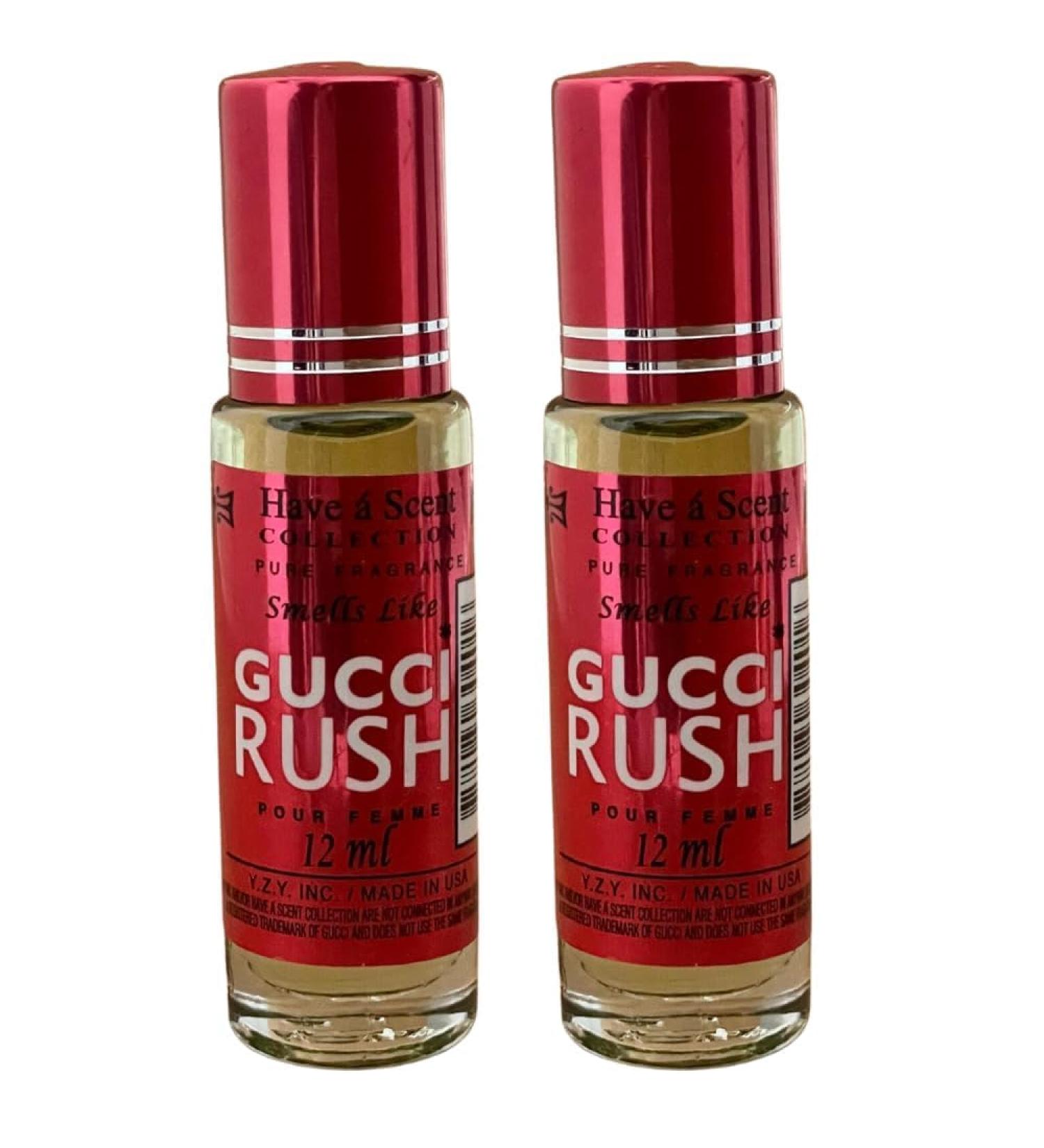 Fragrance Perfume smell like Gucci Rush W Roll On Oil 12ml (Pack of 2) Gucci Rush W 0.5 Fl Oz (Pack of 2)