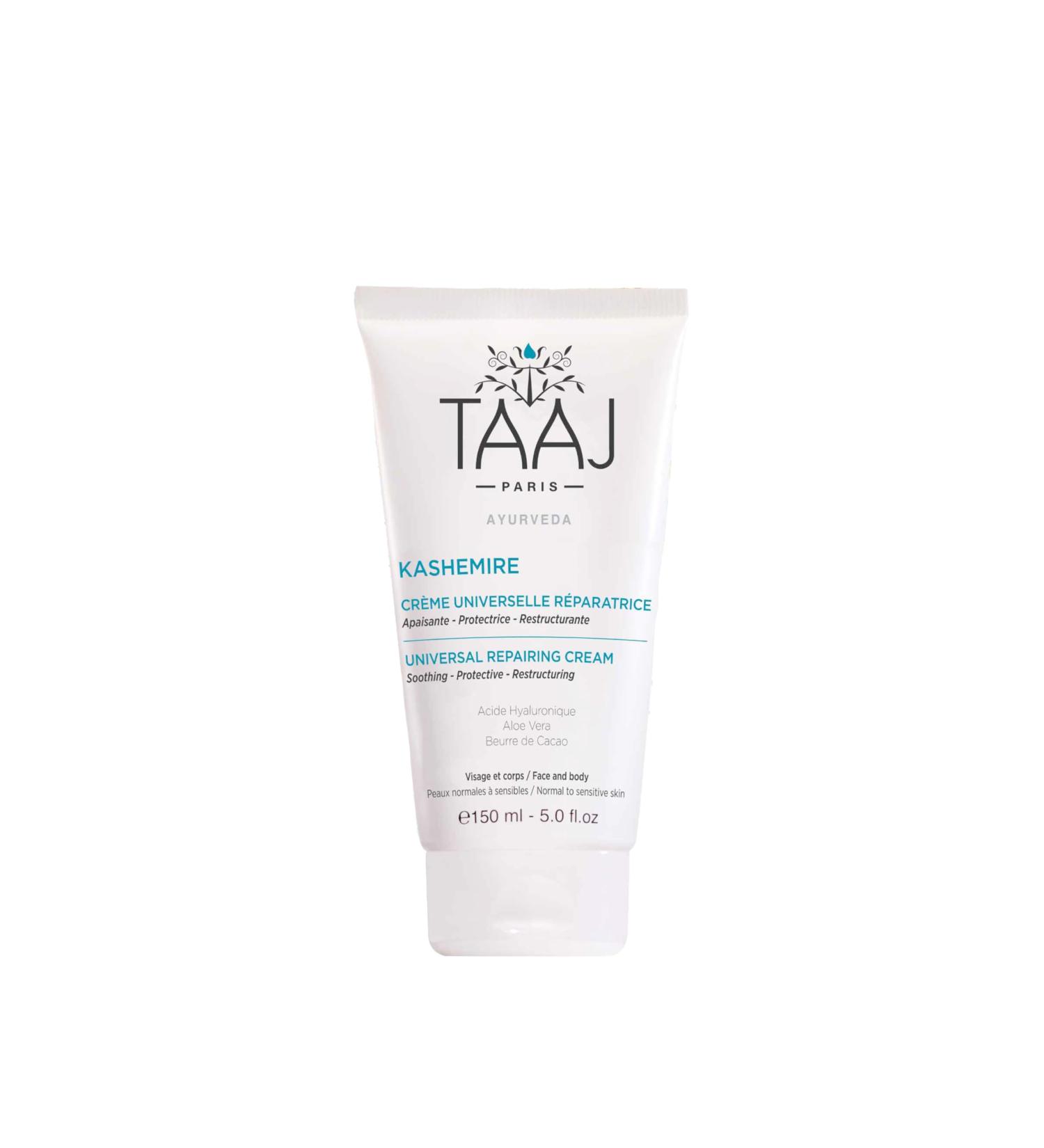 TAAJ | Kashemire Universal Repairing Cream | Face & Body Care | For Fragilized and Irritated Skin | Deep Nourishes and Moisturized Skin | Made in France | Vegan | CrueltyFree | 150ML - Buy Online on GoSupps.com