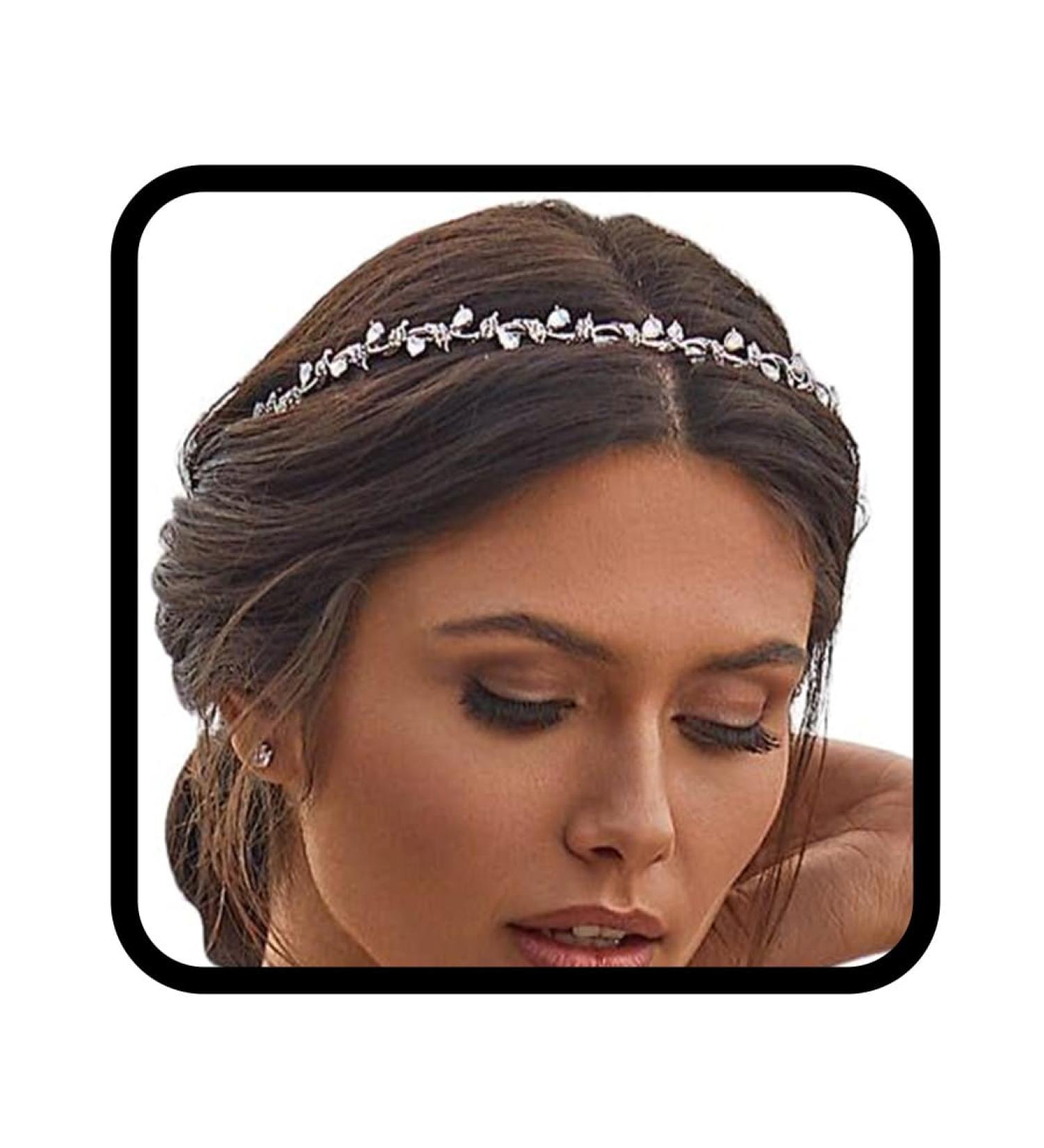 Yean Rhinestones Headbands for Women Wedding Bridal Headpiece Crystal Flower Tiaras Headband Bridal Tiara Wedding Accessories - Buy Online on GoSupps.com
