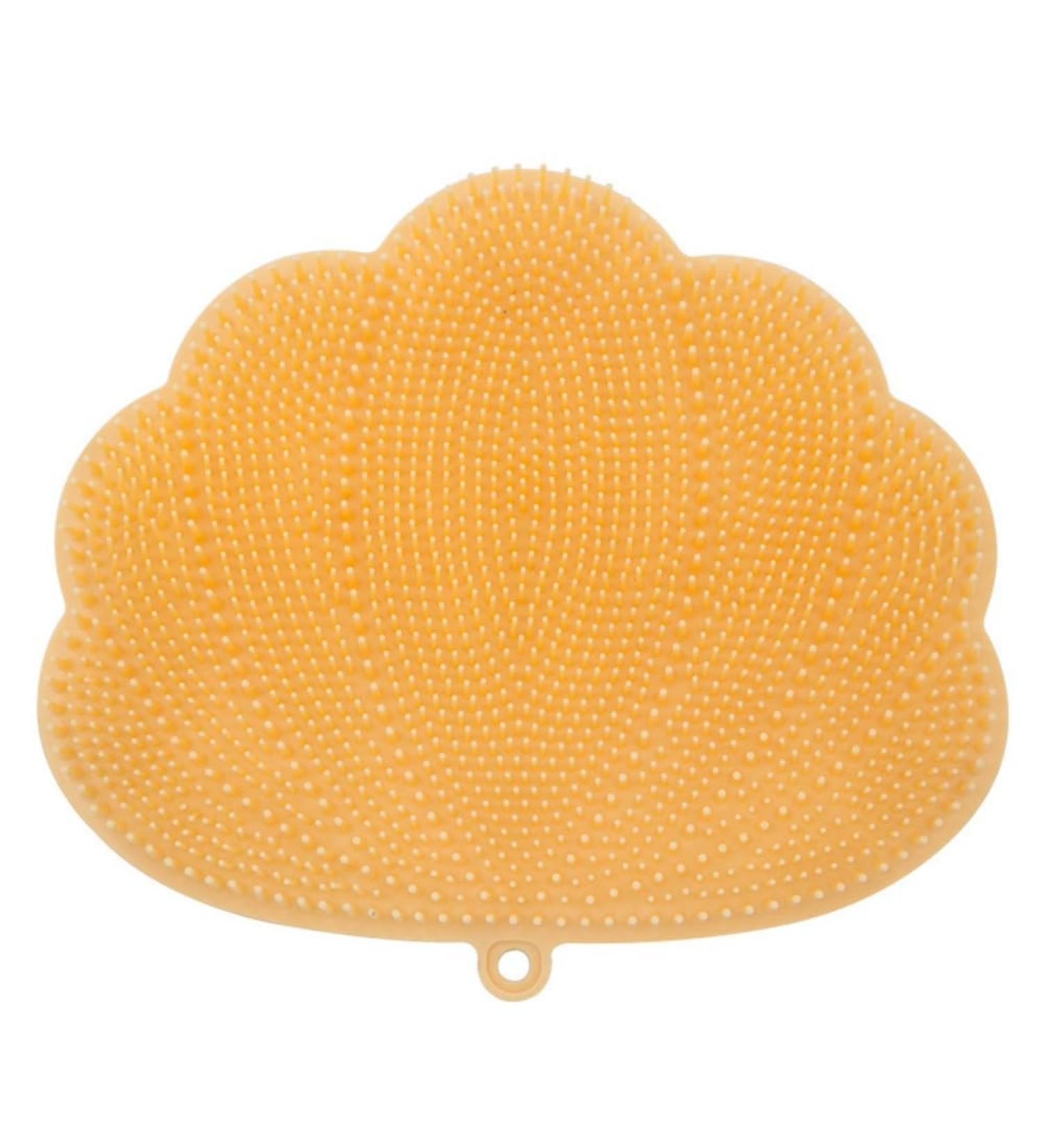 zabeto Wall-Mounted Hands-Free Back and Foot Scrubber with Suction Cups - Deep Clean and Exfoliate in The Shower Yellow Durable 30 X 25.5cm - Buy Online on GoSupps.com