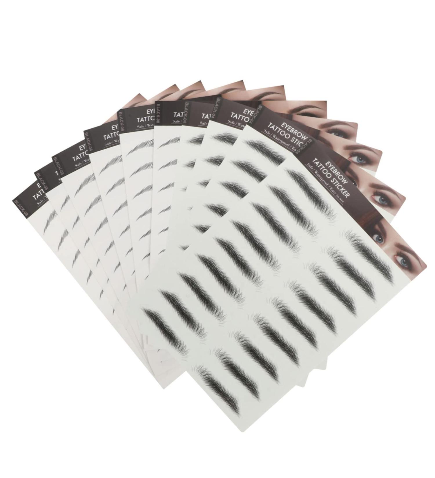 Mipcase 10pcs Imitation Eco Eyebrow Sticker Stickers Stickera Women Eyebrow 6d Beauty Products Water Proof - Buy Online on GoSupps.com