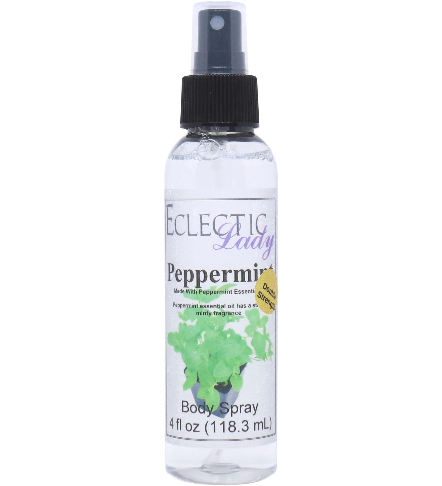 Peppermint Essential Oil Body Spray (Double Strength) 4 ounces Body Mist for Women with Clean Light & Gentle Fragrance Long Lasting Perfume with Comforting Scent for Men & Women Cologne with - Buy Online on GoSupps.com