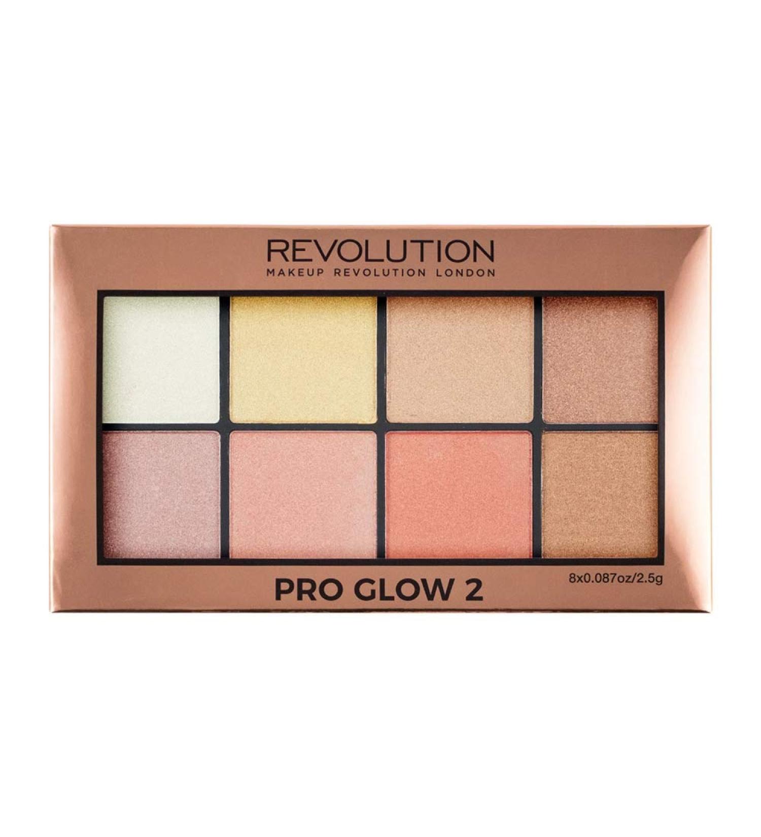 Makeup Revolution Pro Glow Palette - Multicolor Highlighter 20g | International Shipping Available - Buy Online on GoSupps.com