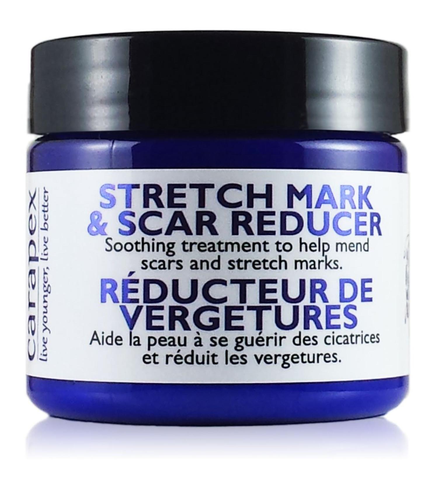 Carapex Stretch Mark & Scar Reducer Cream | 98% Natural for Pregnancy & Weight Loss Marks | Firming & Tightening | Unscented Shea Butter | 4oz - Buy Online on GoSupps.com