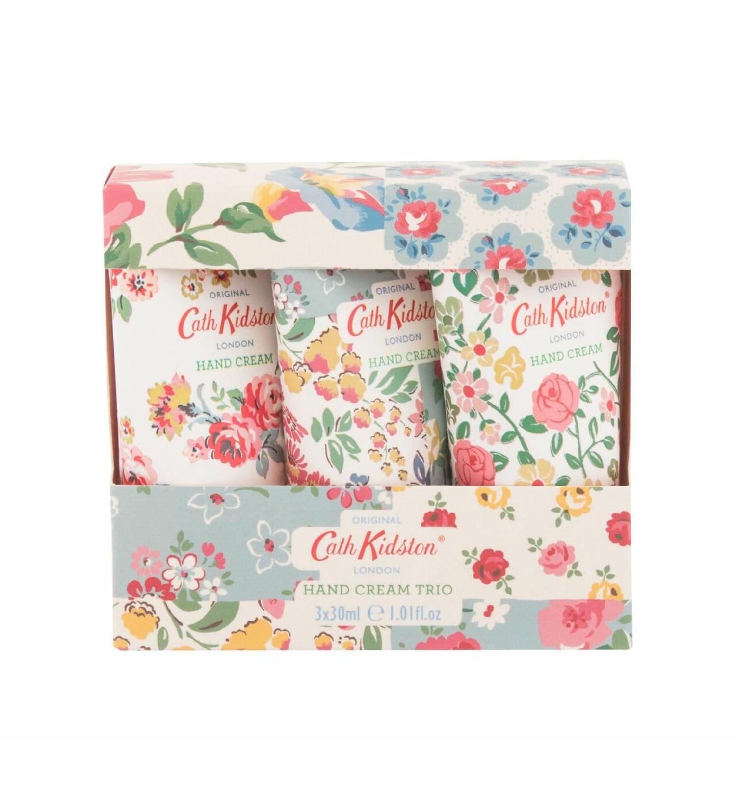 Heathcote & Ivory Cath Kidston Cottage Patchwork Honeysuckle Cornflower Hand Cream Trio Set 3 Fl Oz (Pack of 1)
