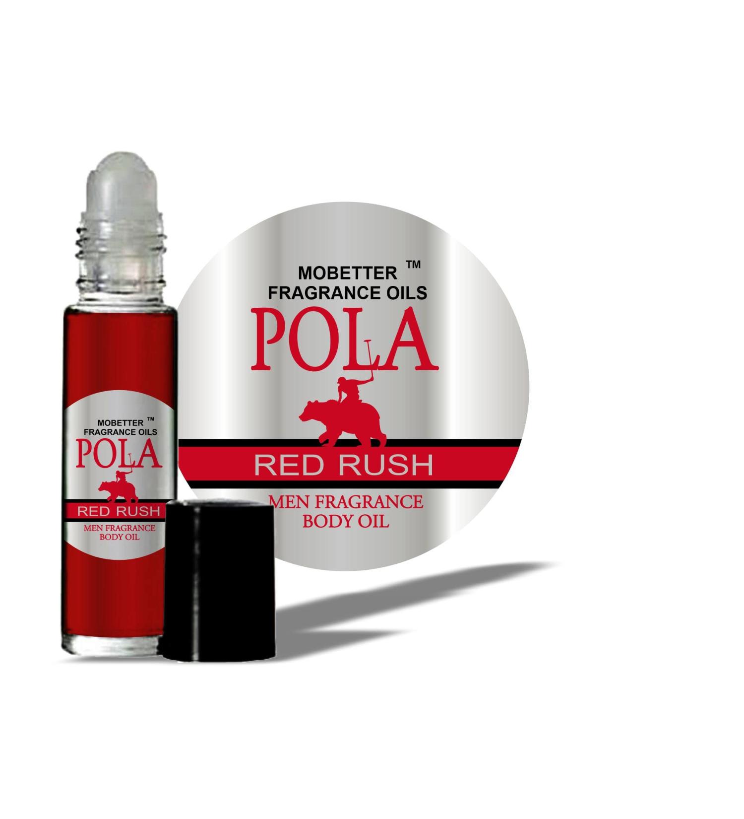 MOBETTER FRAGRANCE OILS Pola Red Rush Cologne Body Oil for Men (10ml Roll On)
