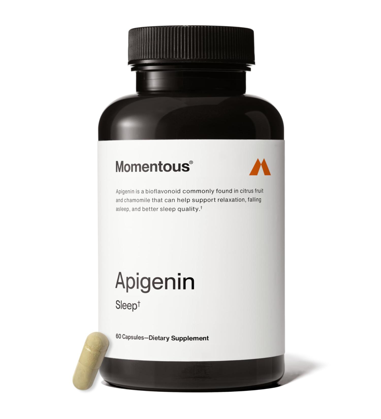 Momentous Apigenin Supplement - 50 mg per Capsule - NSF Certified for Sport - 60-Count - Buy Online on GoSupps.com