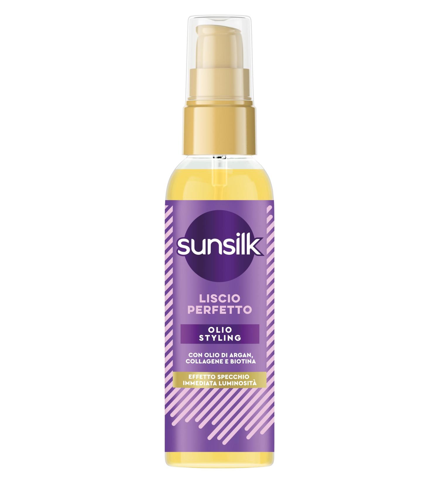  Dove Sunsilk Styling Oil Perfect Smooth Line Hair Oil for Smooth Hair Anti-Frizz Effect Ultra-Light Texture with Argan Oil Collagen and Biotin 75 ml - Buy Online on GoSupps.com