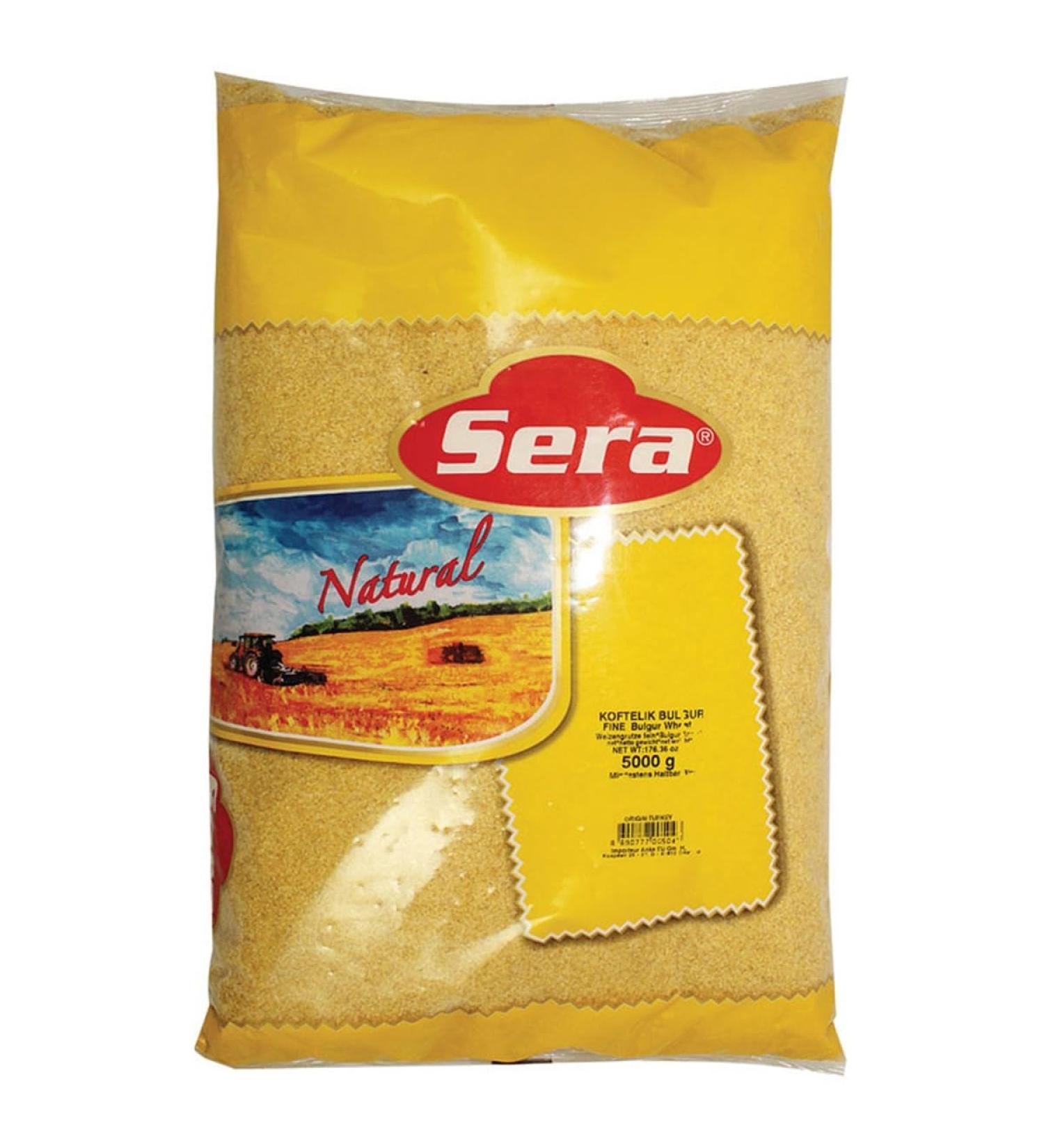 Sera Bulgurweizen "Fein" 5kg Bulgur Sera Turkish Bulgur Bulgurweizen natural Turkish rice Bulgurweizen Feiner Bulgur 5000 Gr