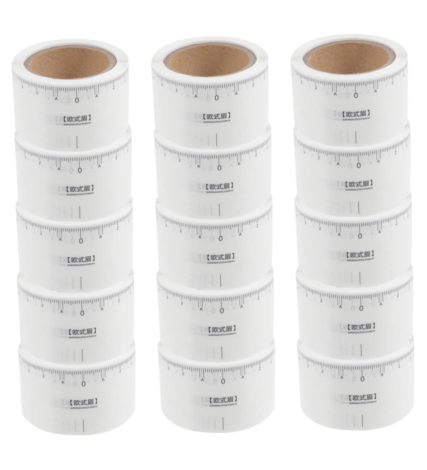  SOESFOUFU 50 Eyebrow Stencils Measuring Ruler Practical Kit for Accurate Eyebrow Mapping - Buy Online on GoSupps.com