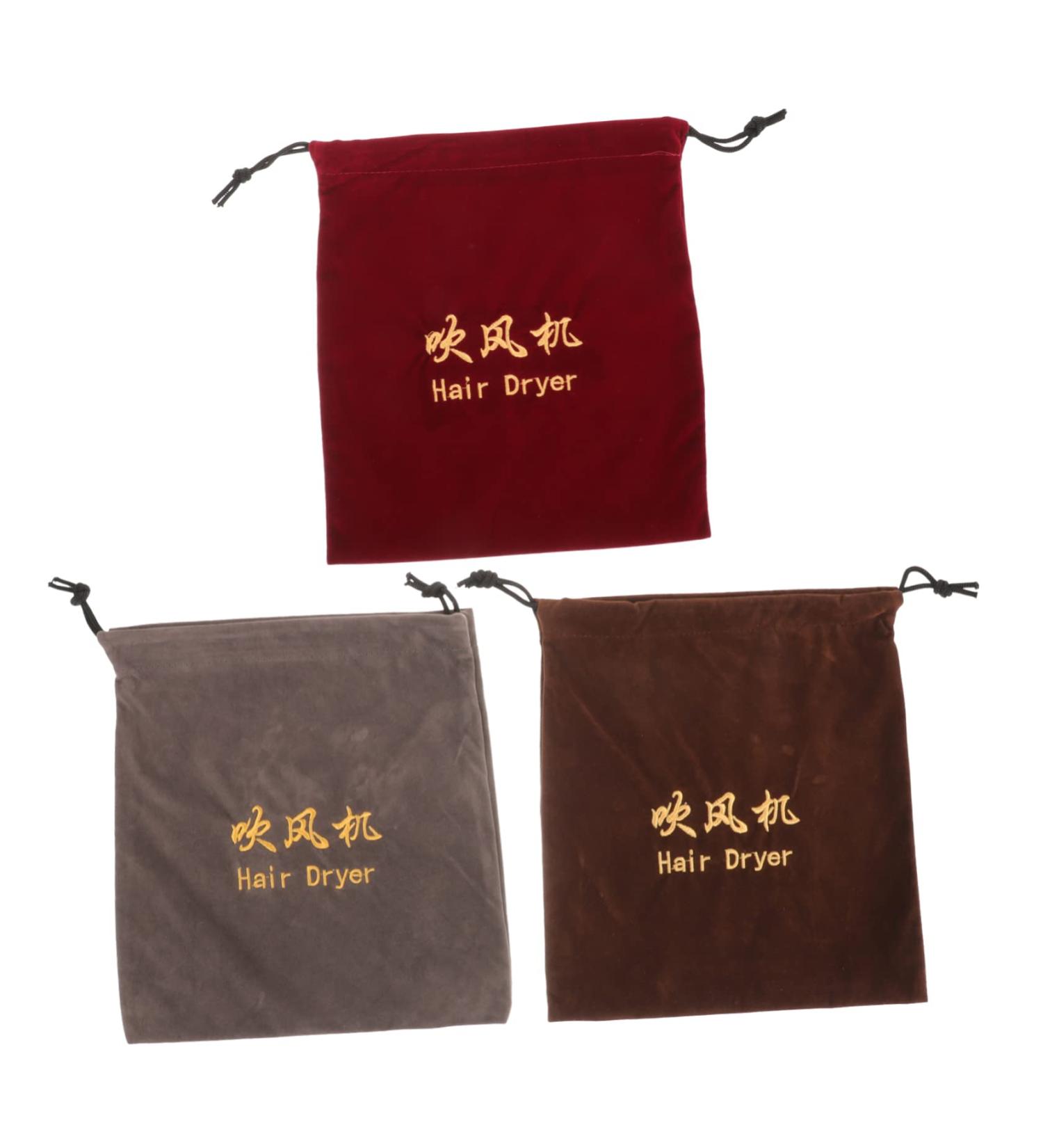 IWOWHERO 3 Pcs Hair Dryer Storage Bag Hair Styling Tools Bag Travel Hairdryer Hair Dryer Case Fabric - Buy Online on GoSupps.com