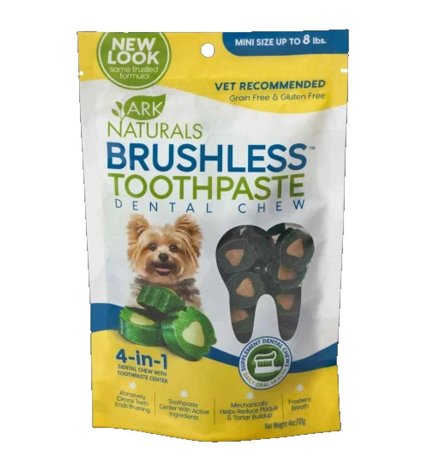 Ark Naturals Brushless Toothpaste Chews Mini 4 Ounce