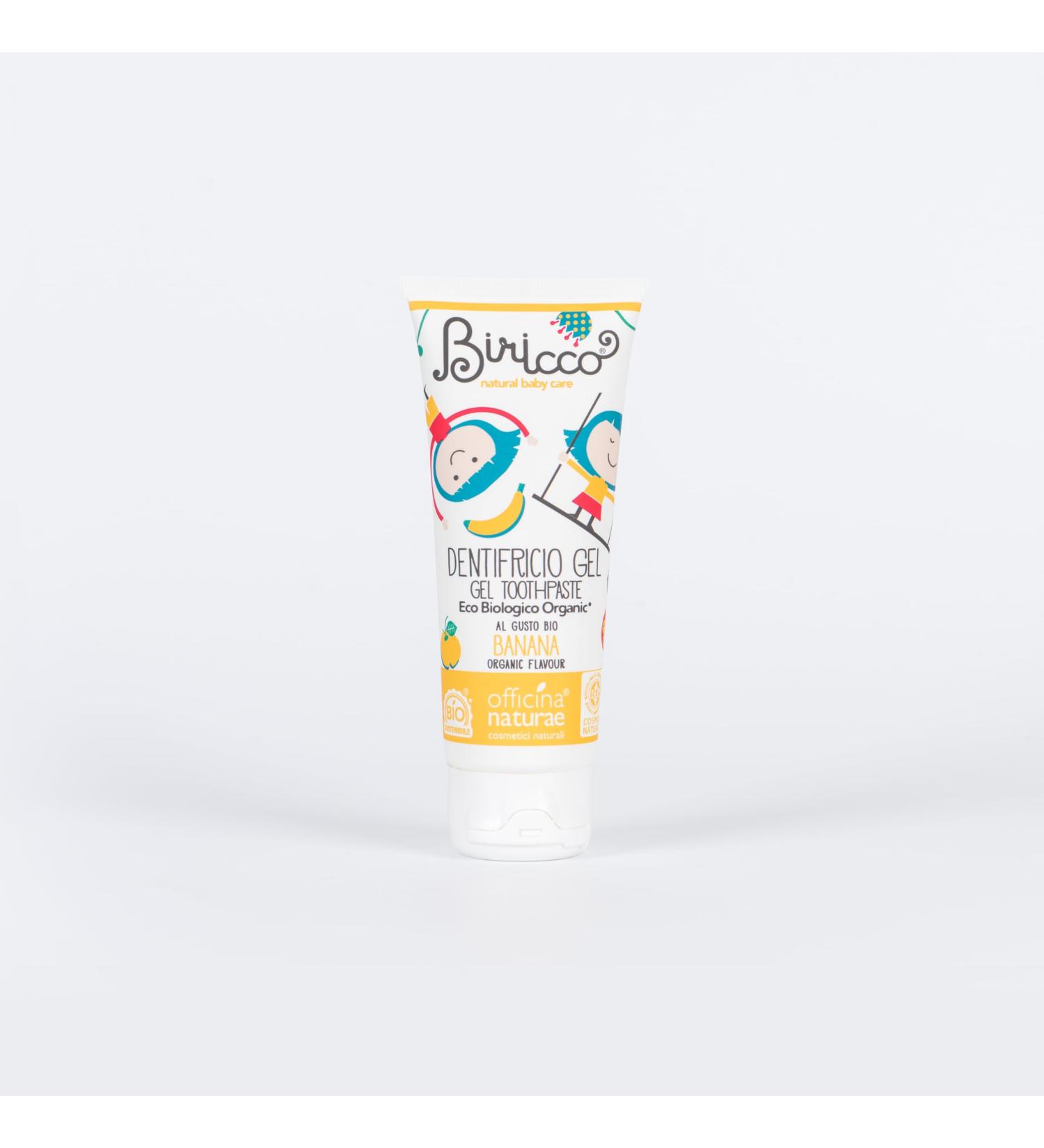 Officina Naturae | Dentifrice d licat pour enfants go t banane aux extraits biologiques de coing de camomille et de calendula effet apaisant et apaisant 75 ml